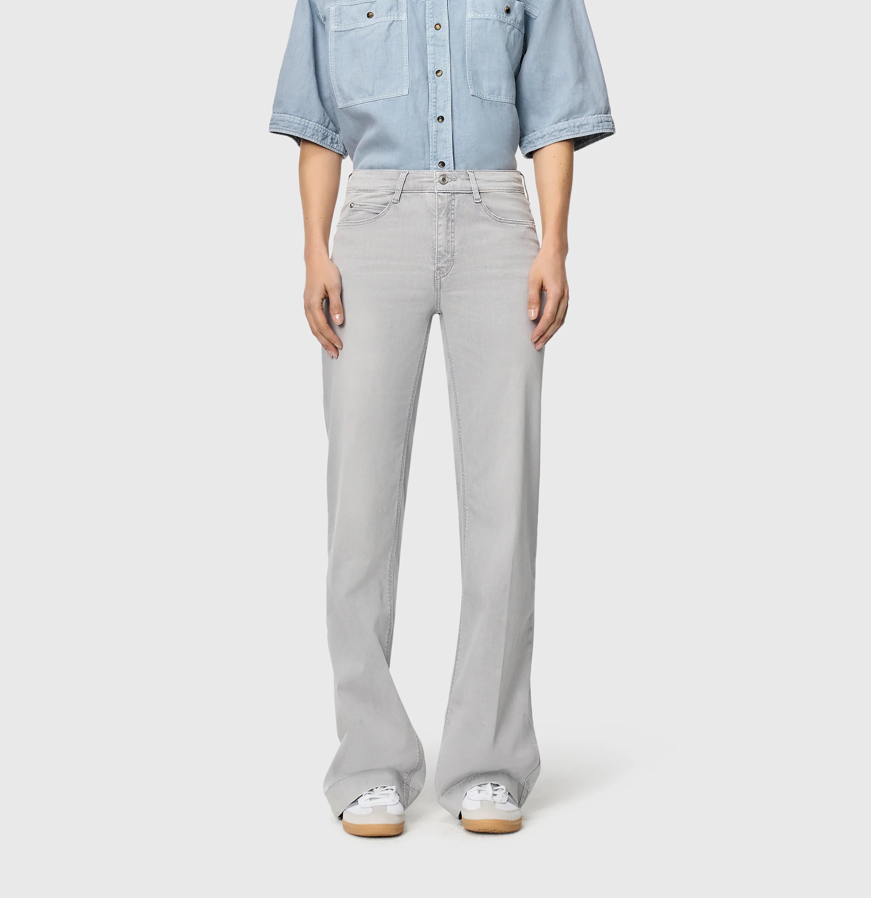 MAC Dream Wide Jeans Ash Grey Washed