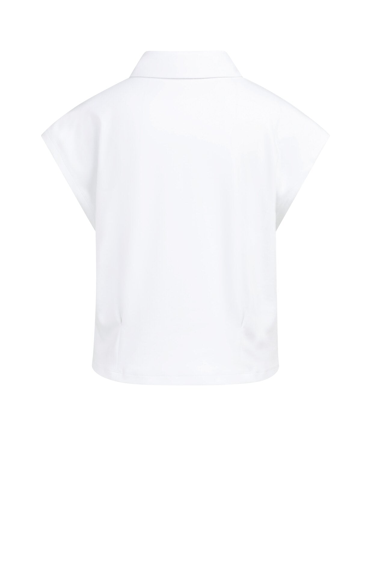 YAYA Jersey Blouse Met Darts Pure White