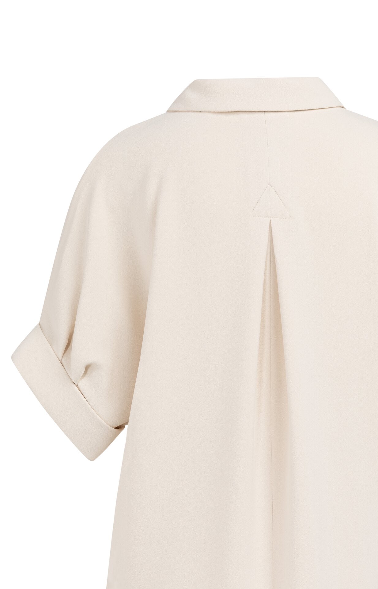 YAYA jurk Met V-hals En Geplooide Mouwen Creme