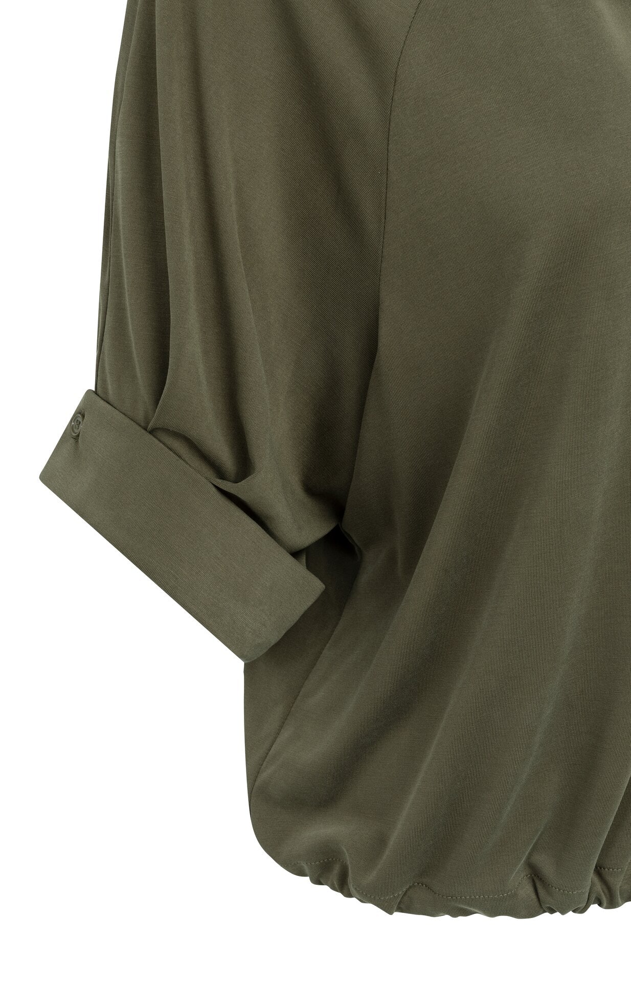 Yaya Jersey Top Pleated Sleeve
