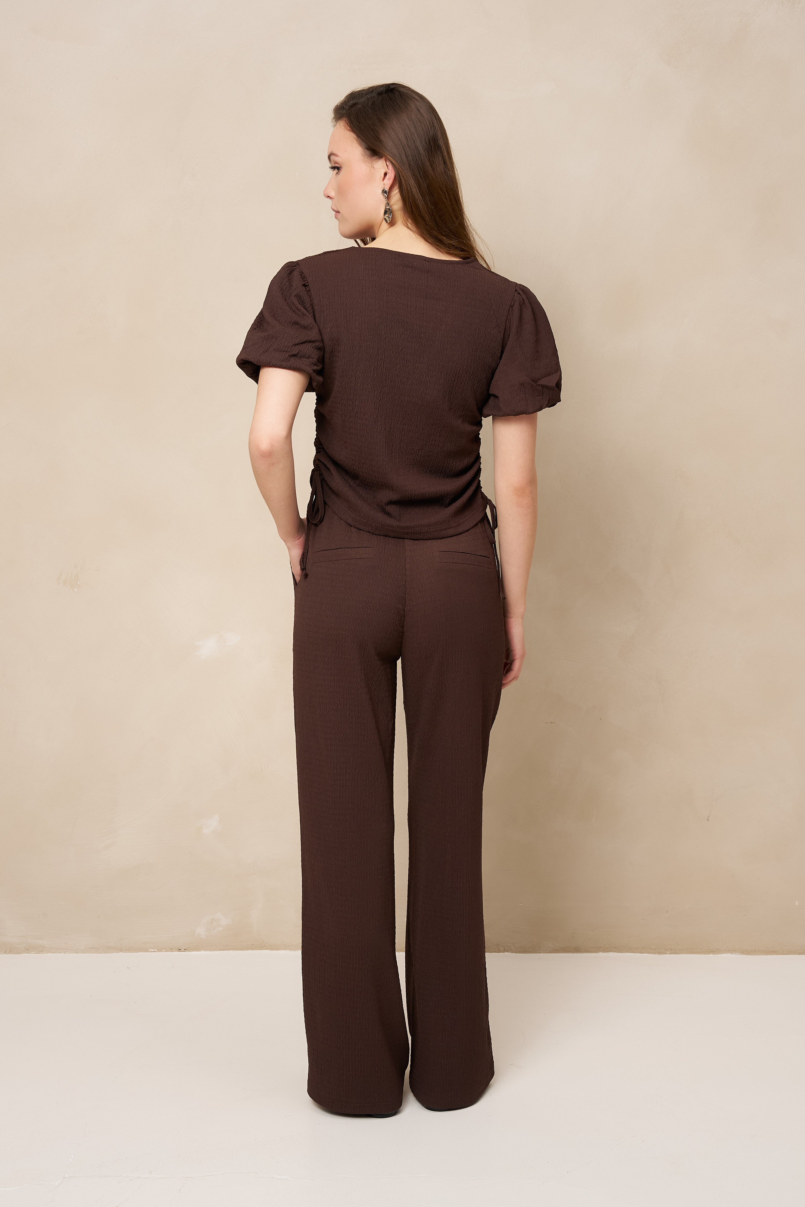 Lofty Manner Trouser Mea Brown