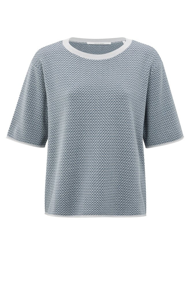 Jacquard T-shirt ZigZaf Patroon YAYA