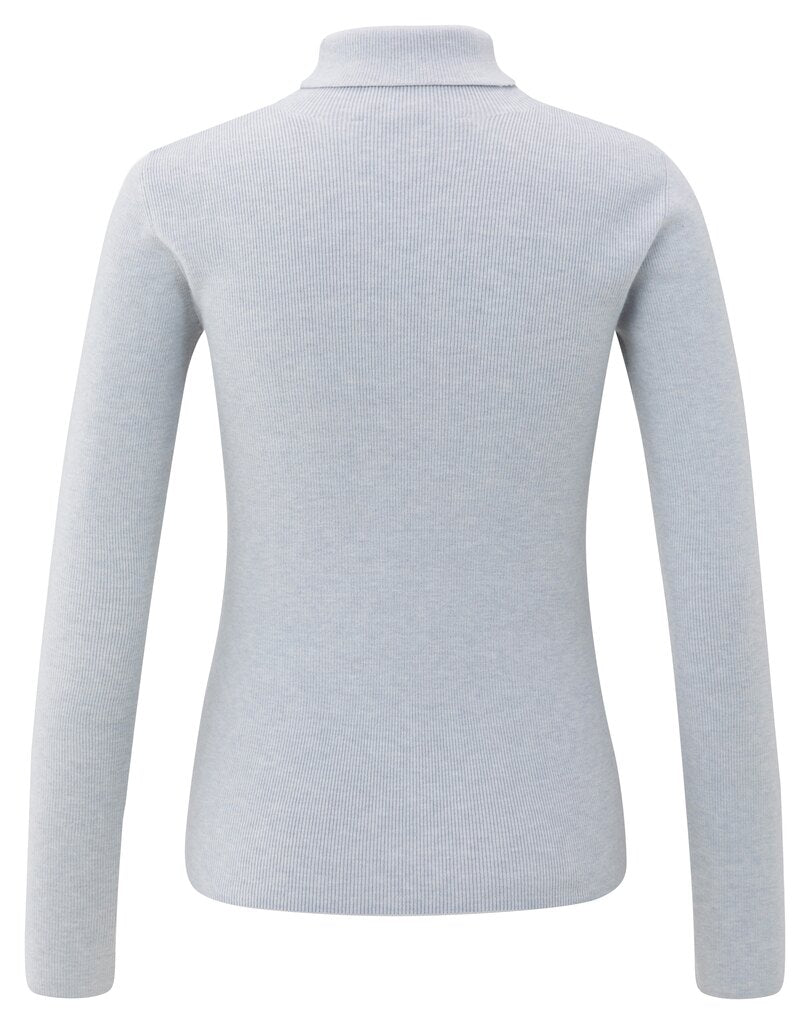 YAYA Ribtrui Col Aansluitend Secret Spaces Grey