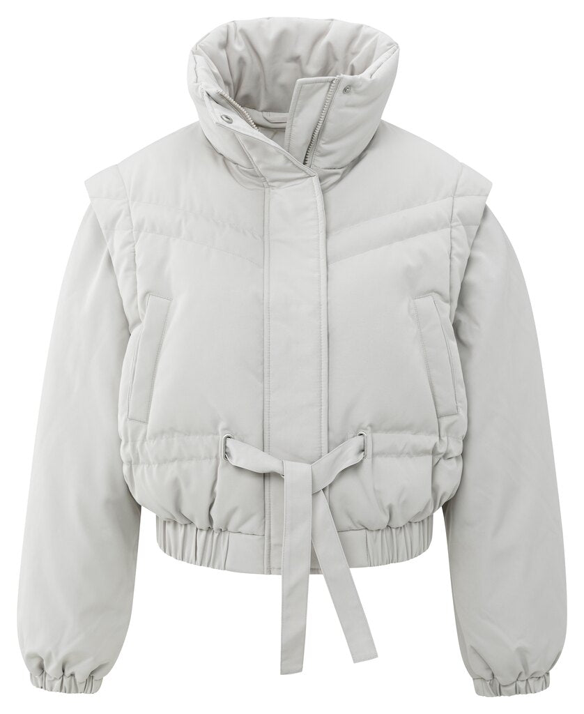 YAYA Jas Oversized Met Afritsmouwen Cloud Grey