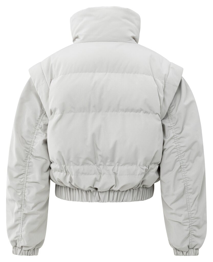 YAYA Jas Oversized Met Afritsmouwen Cloud Grey