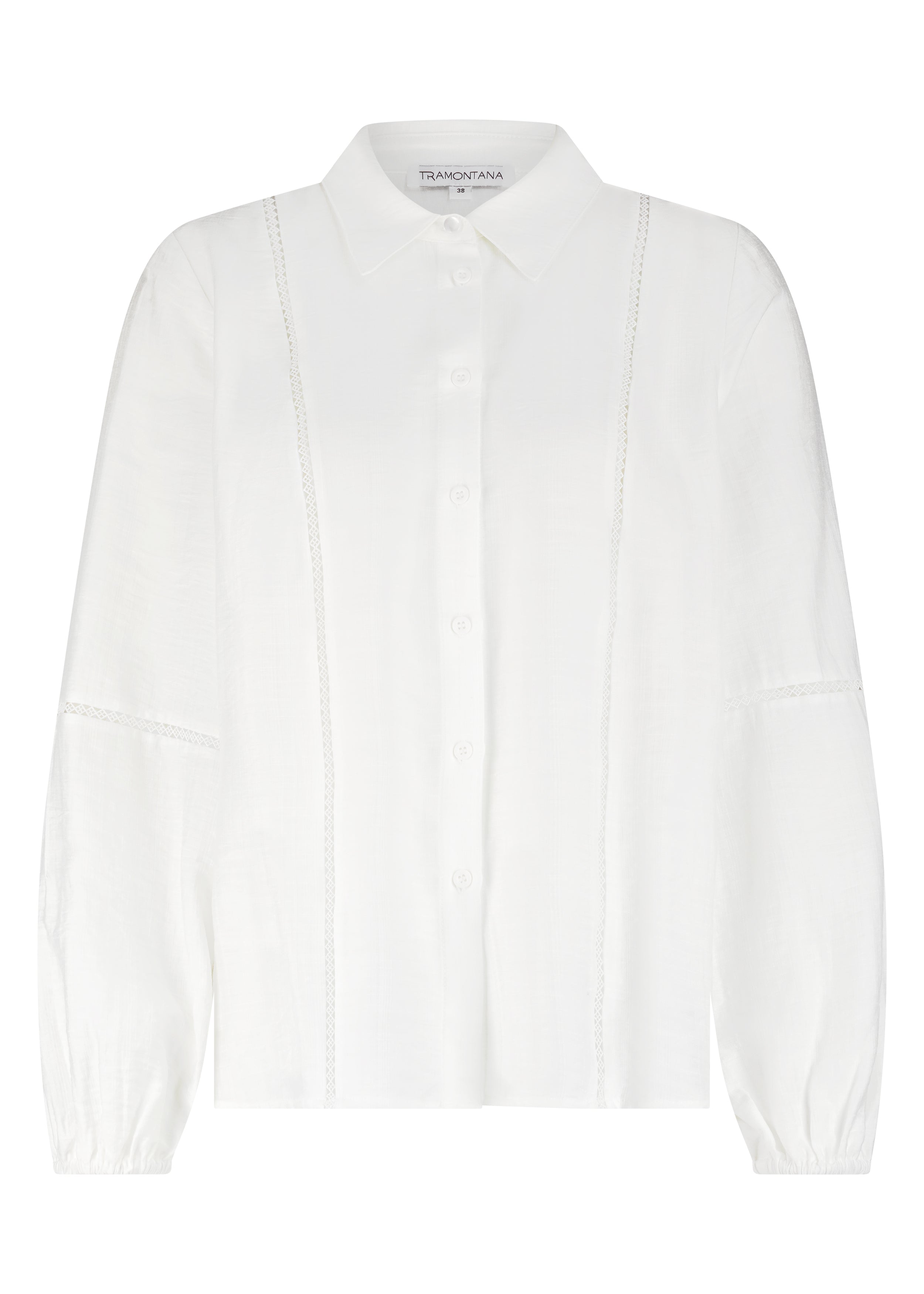 Tramontana Blouse Lace Tapes Off White