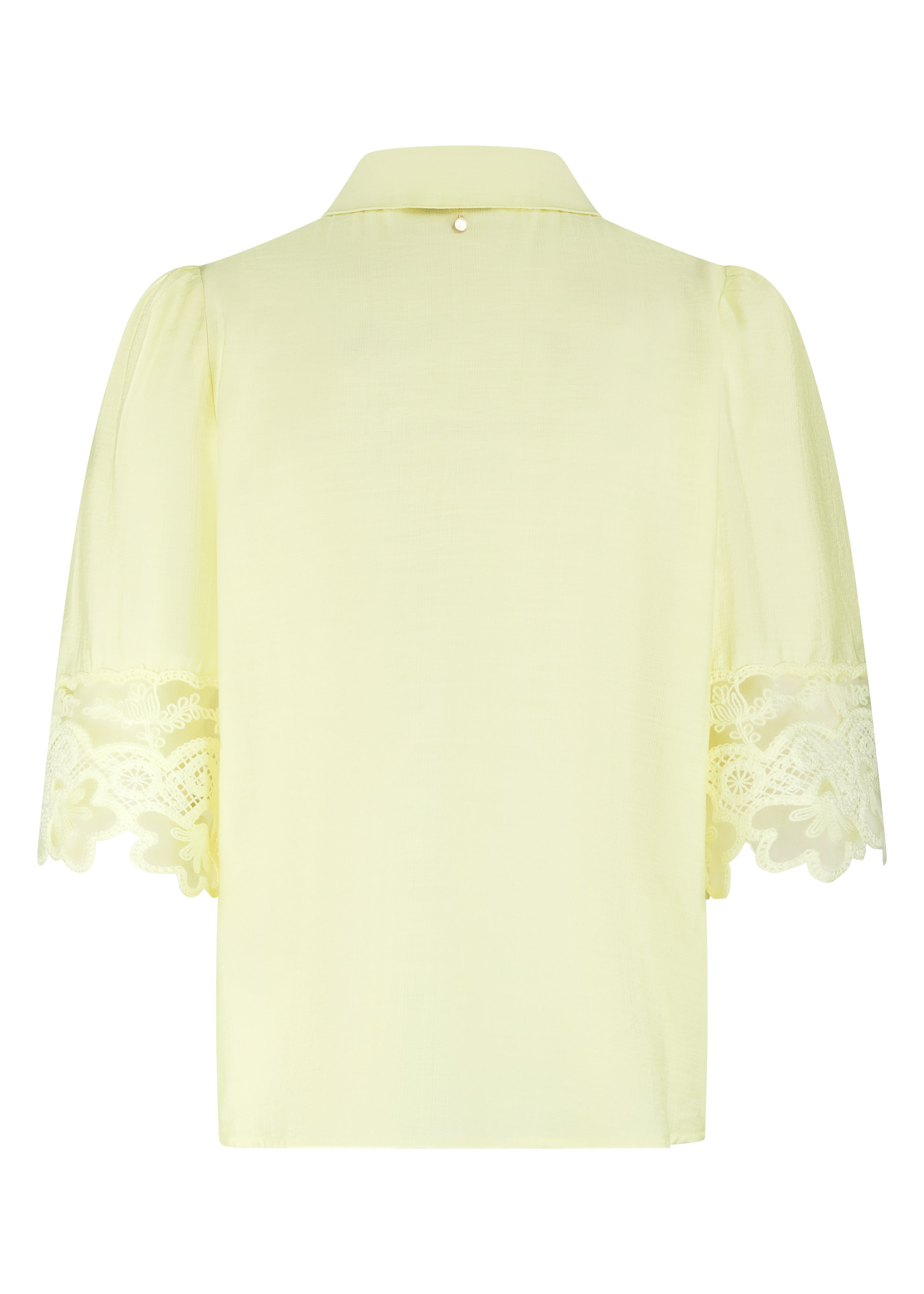Tramontana Blouse Details Lace Celery