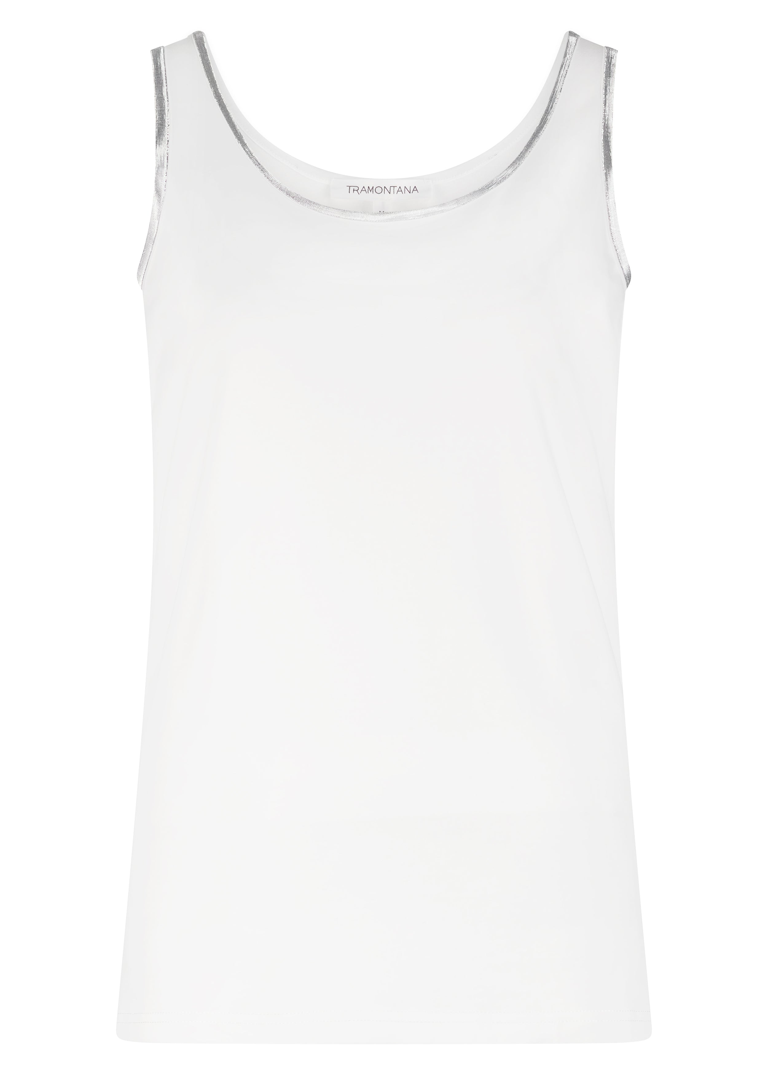 Tramontana Singlet Lurex Tape Off White