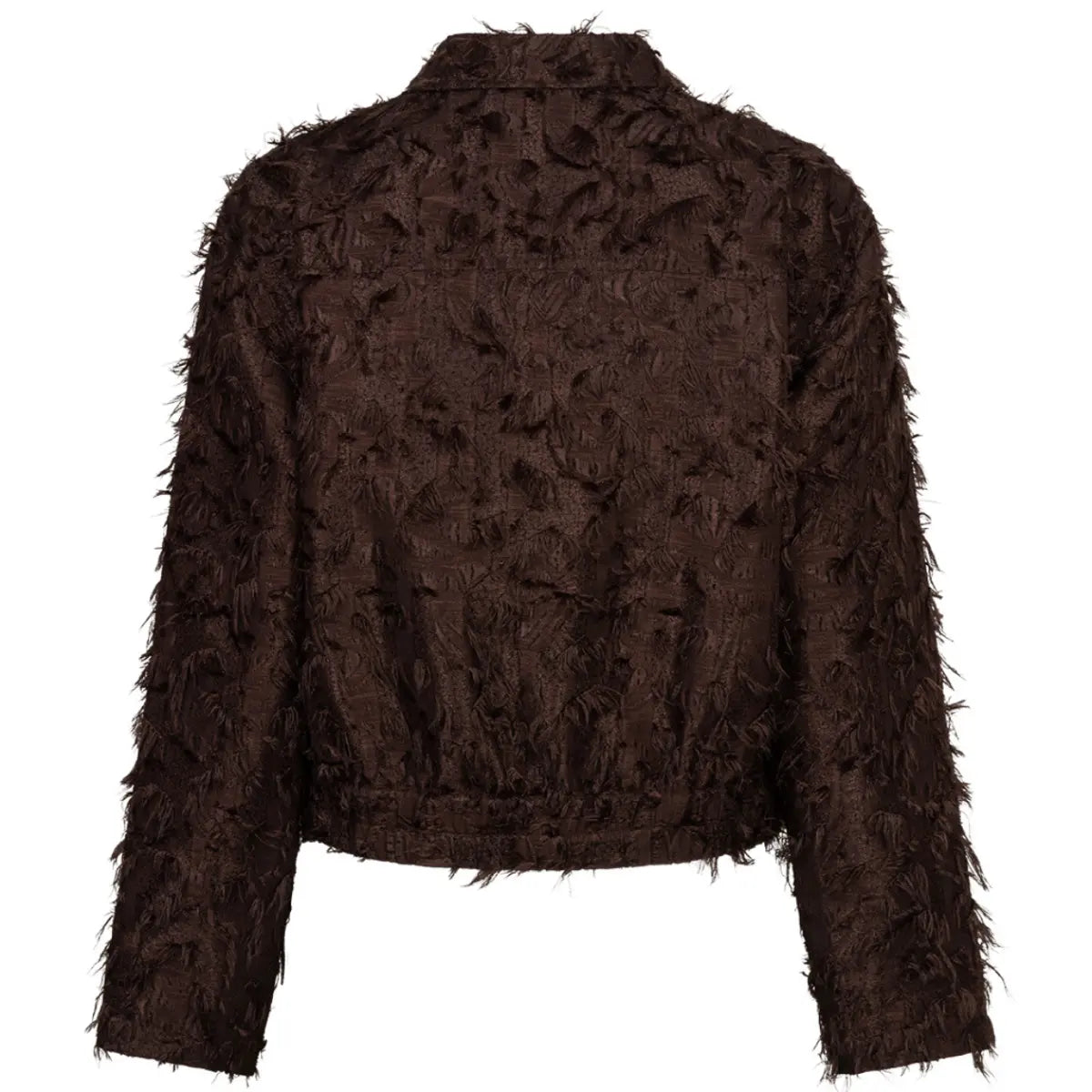 Red Button Bomber Fringes Espresso