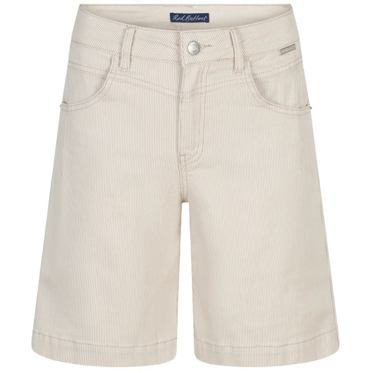 Red Button Kate Short Denim Stripe