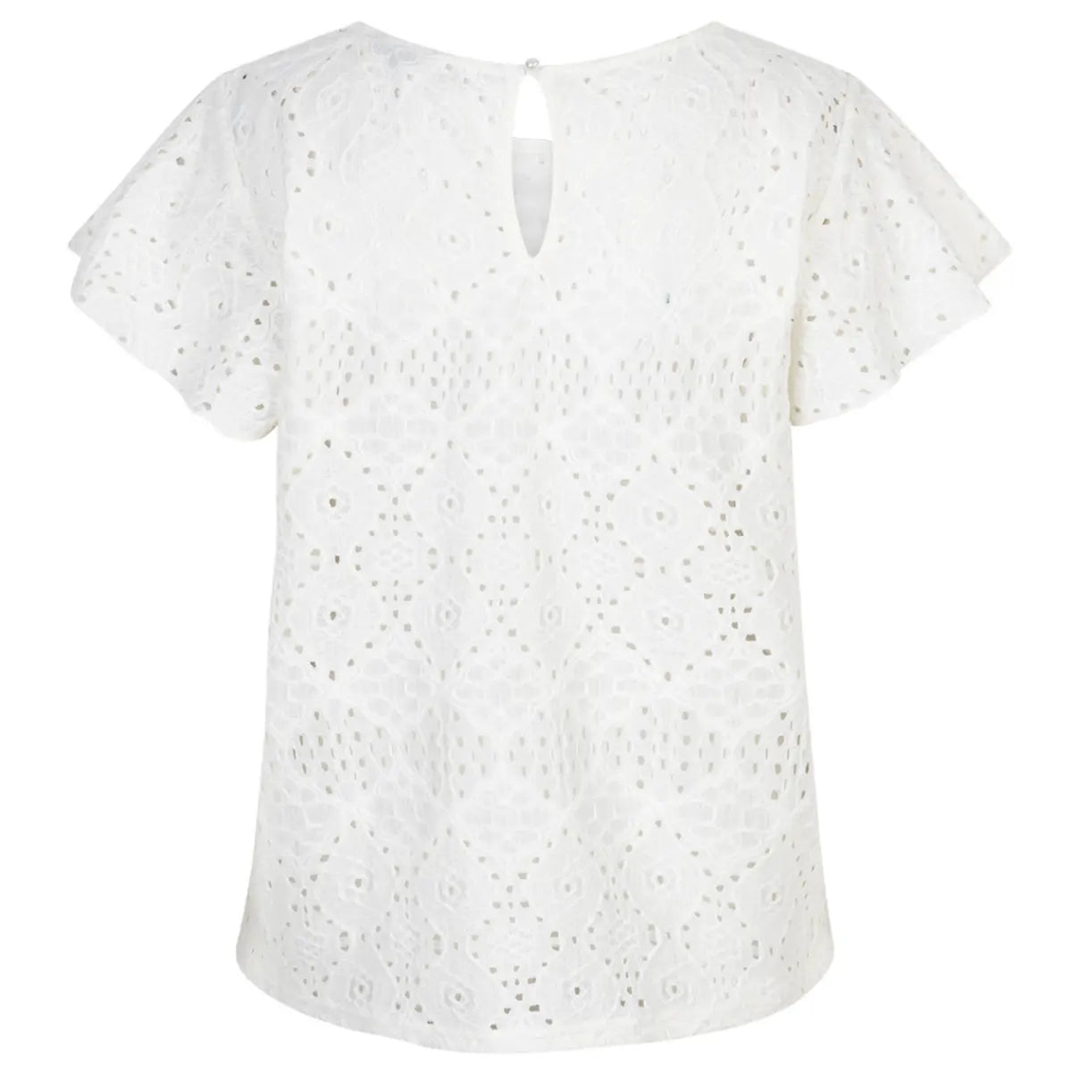 Red Button Top Ajour Ruffle