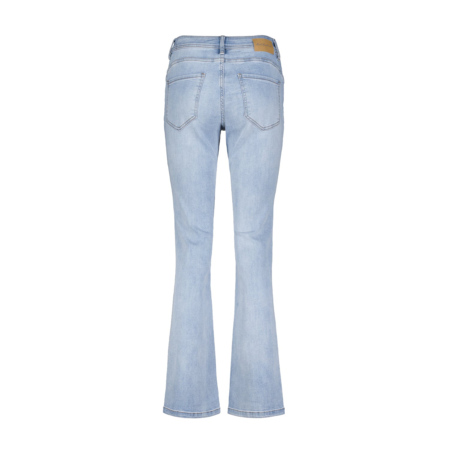 Red Button Flared Jeans Babette Bleach L33