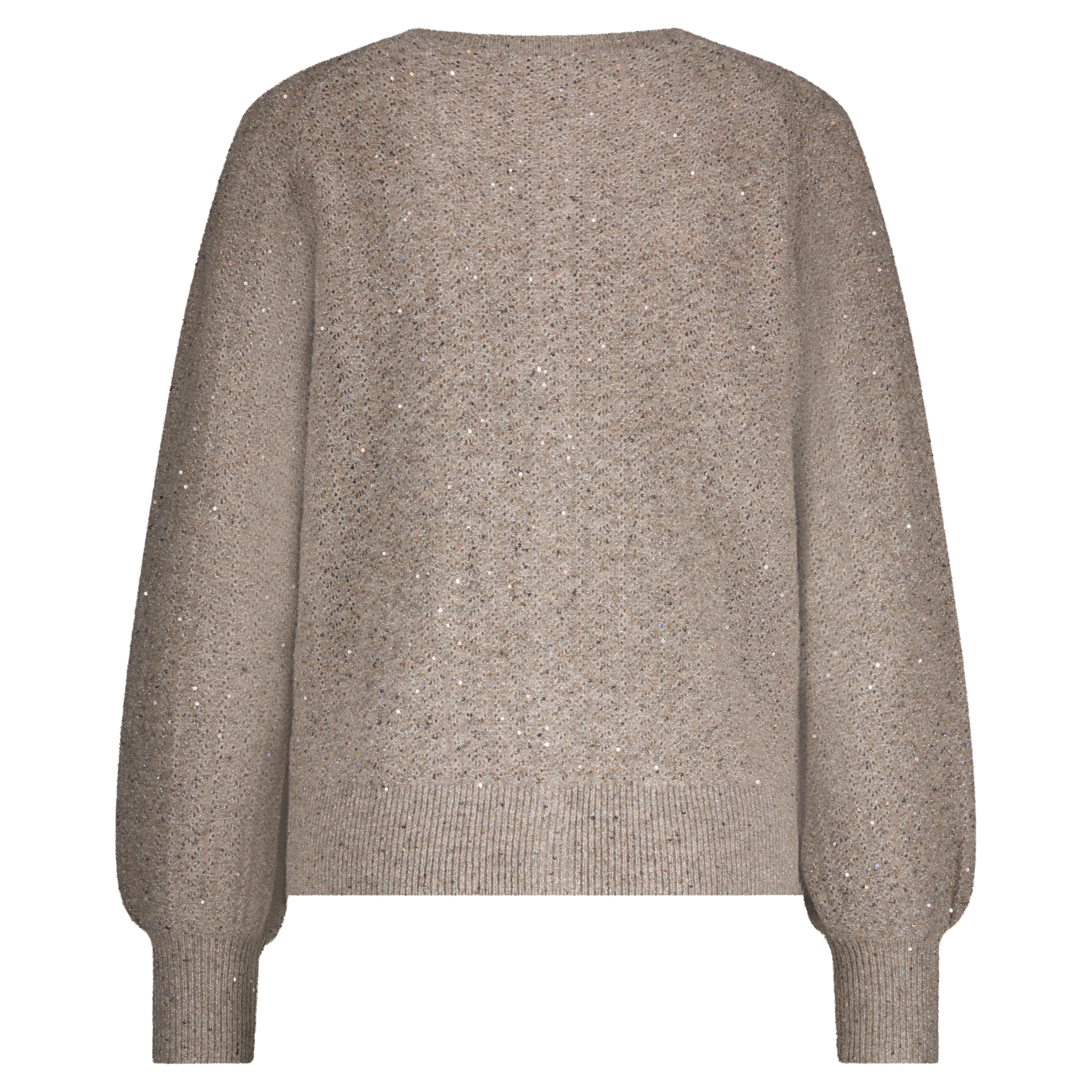 Vest AJOUR SPARKLE Red Button Truffle