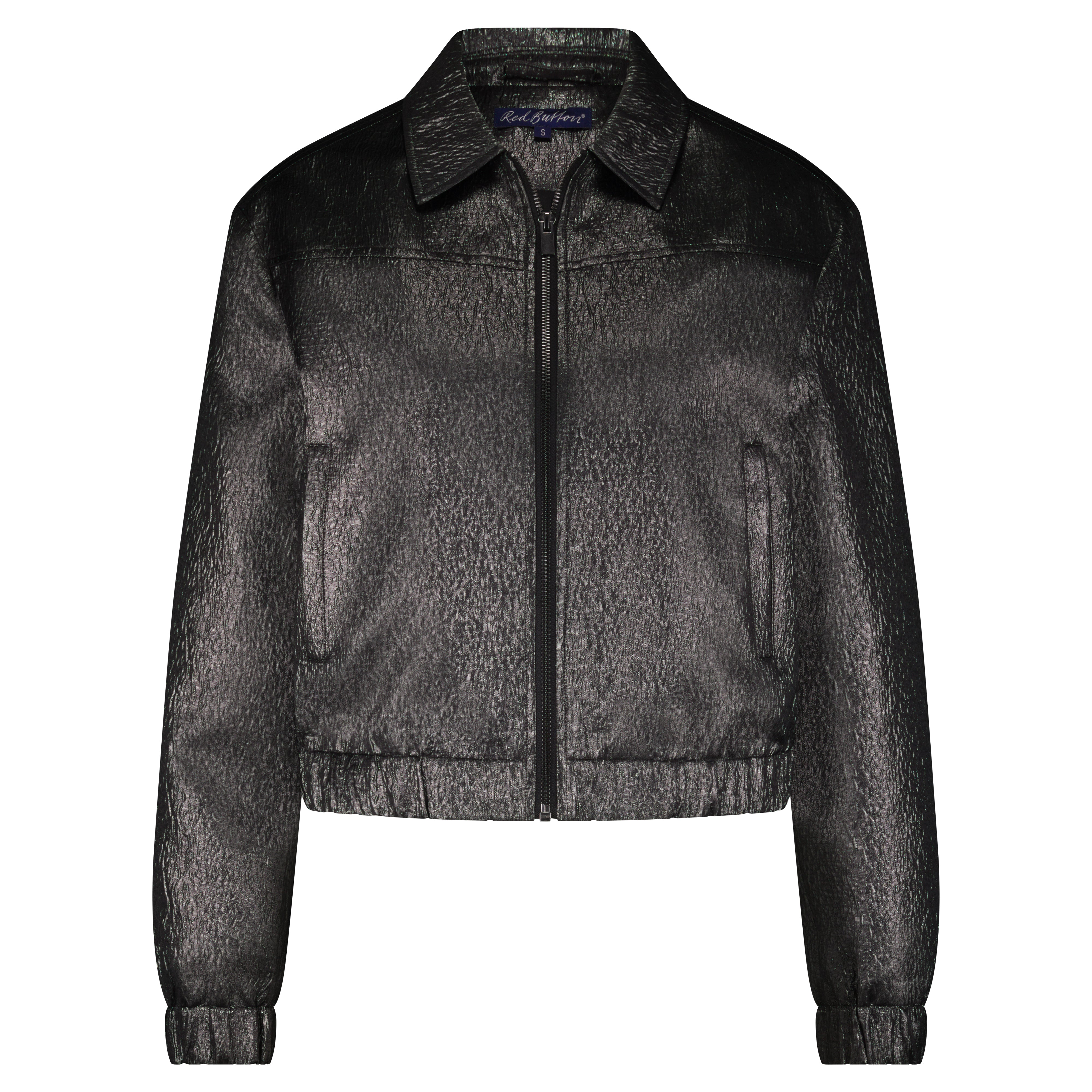 Red Button Bomber Jack Metallic