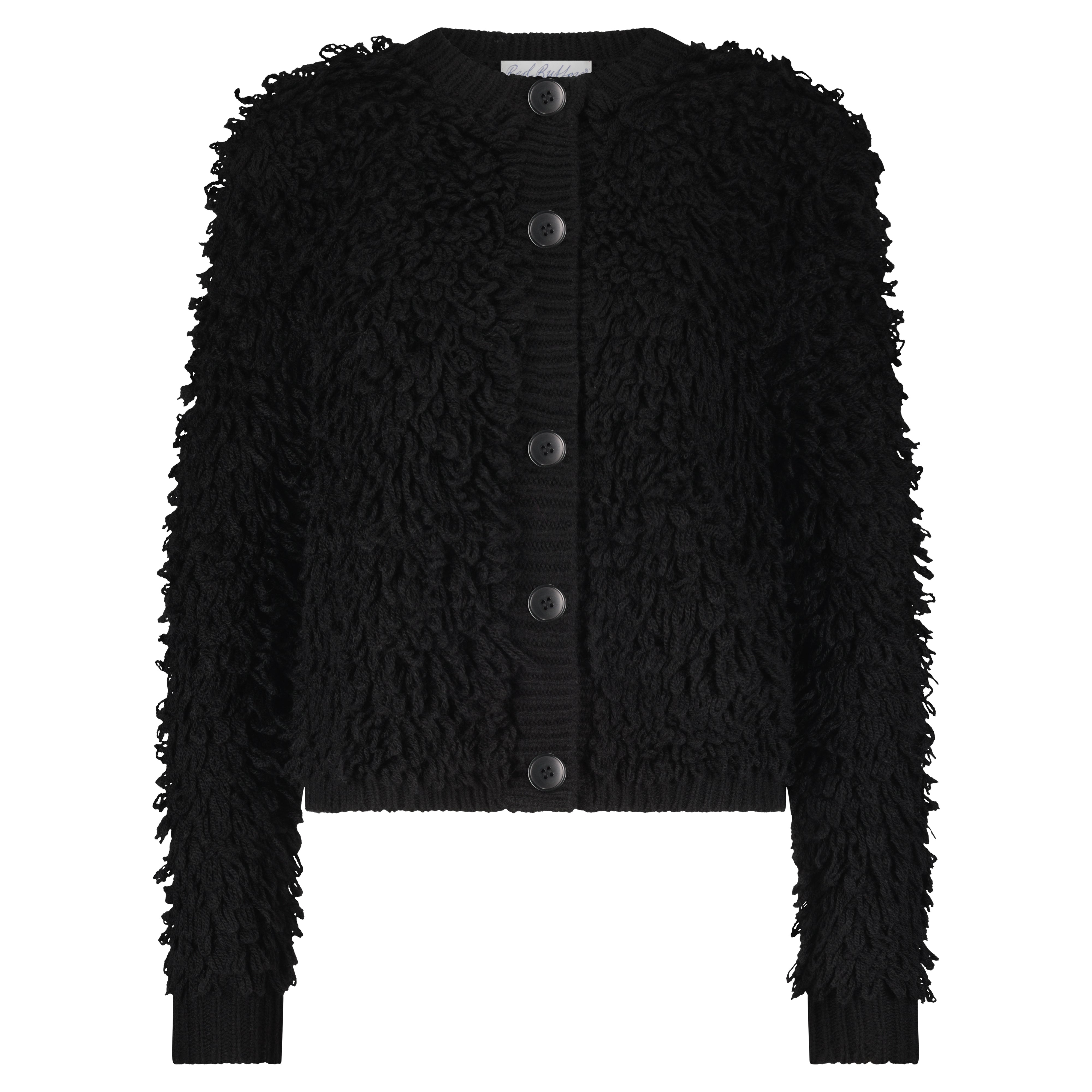 JACKET LOOPS BLACK Red Button