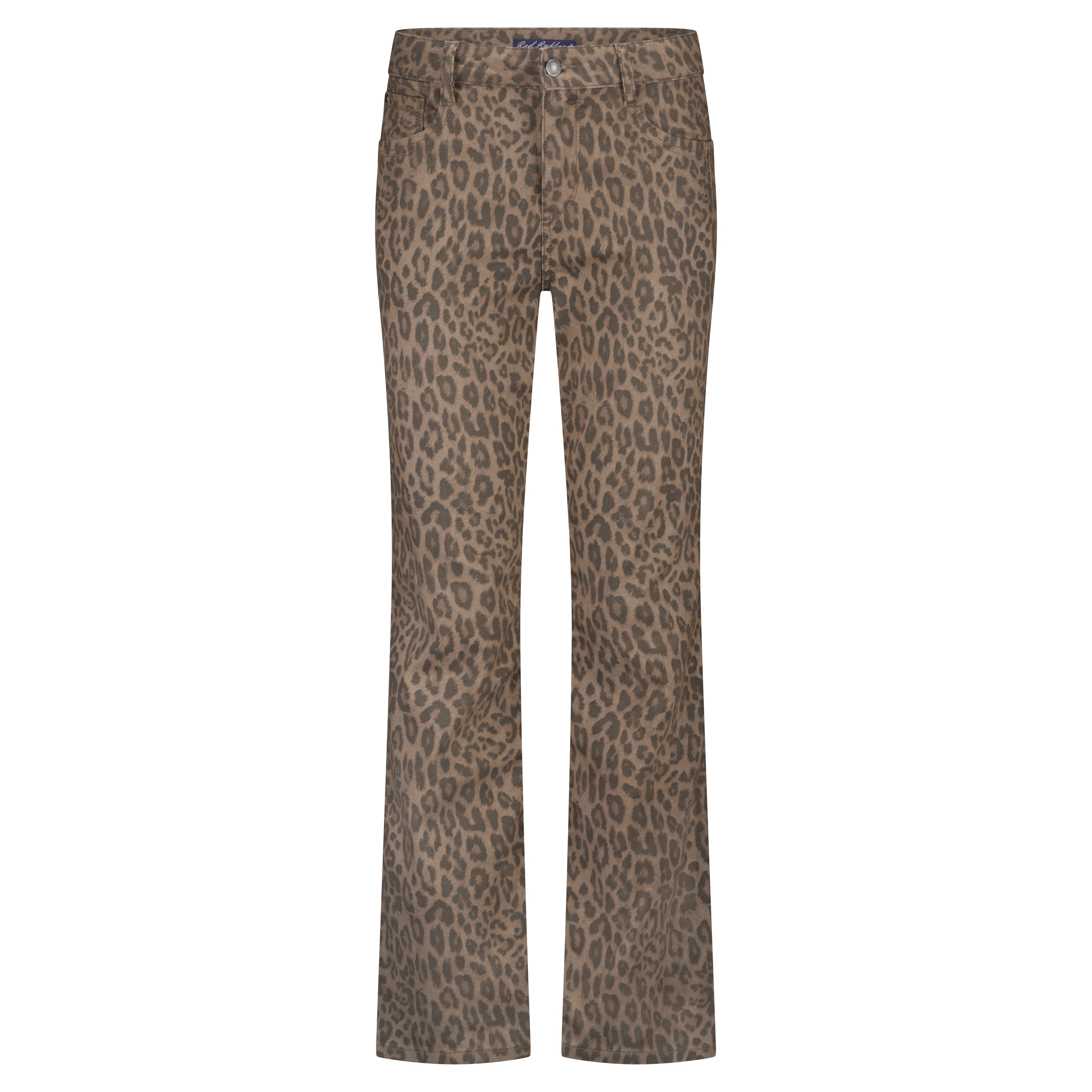 Red Button Jeans Kim Leopard Mid Brown