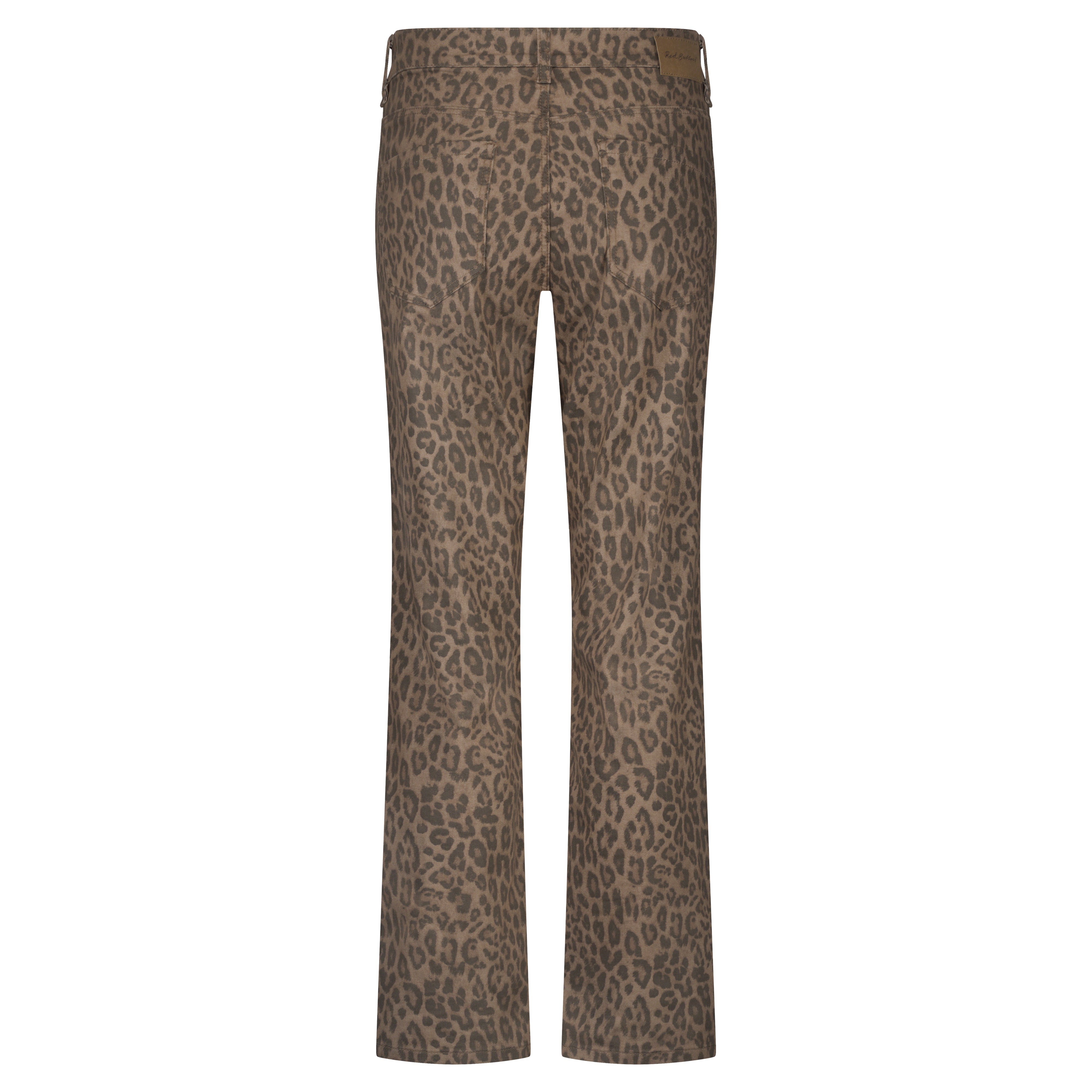Red Button Jeans Kim Leopard Mid Brown