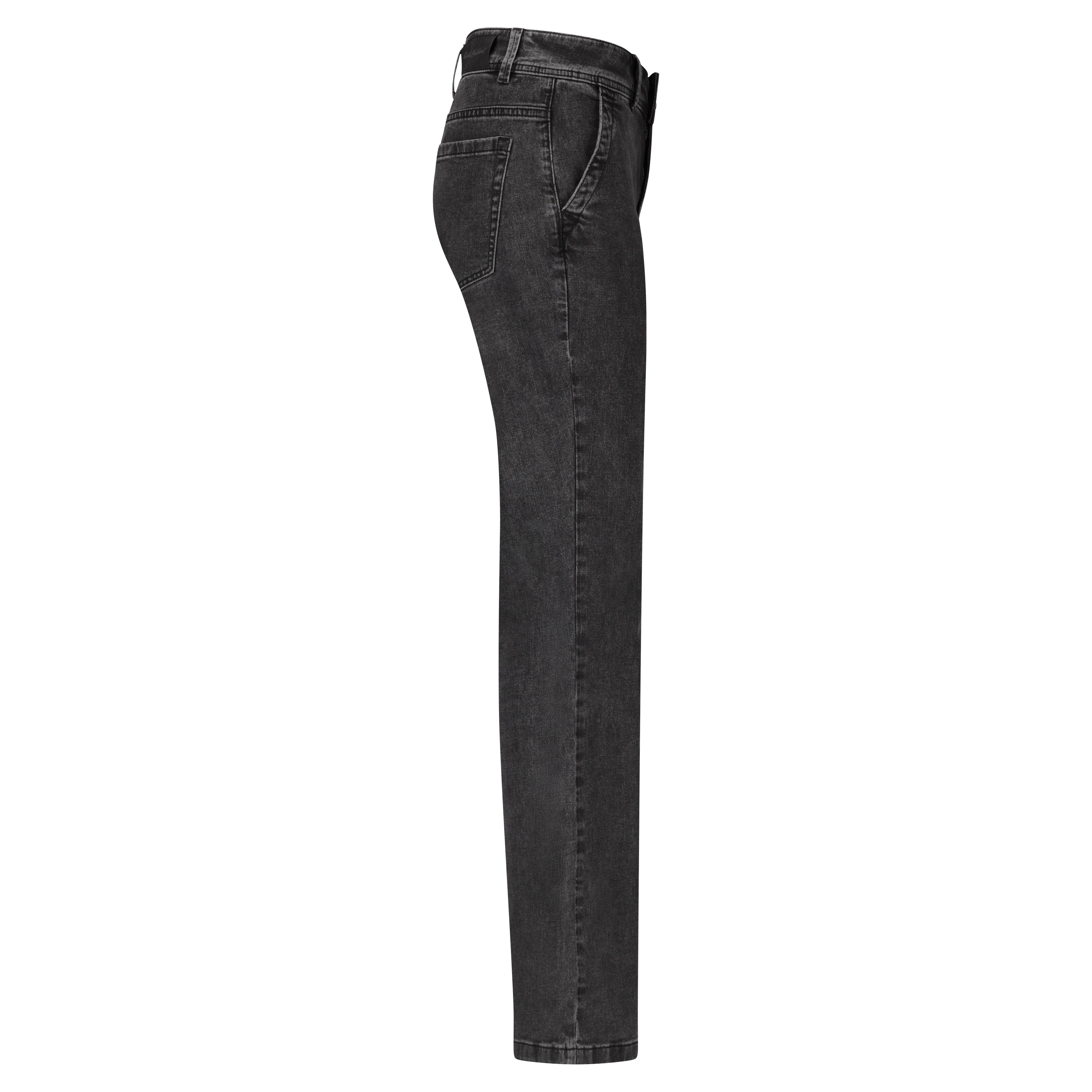 BIBETTE BLACK DENIM Red Button