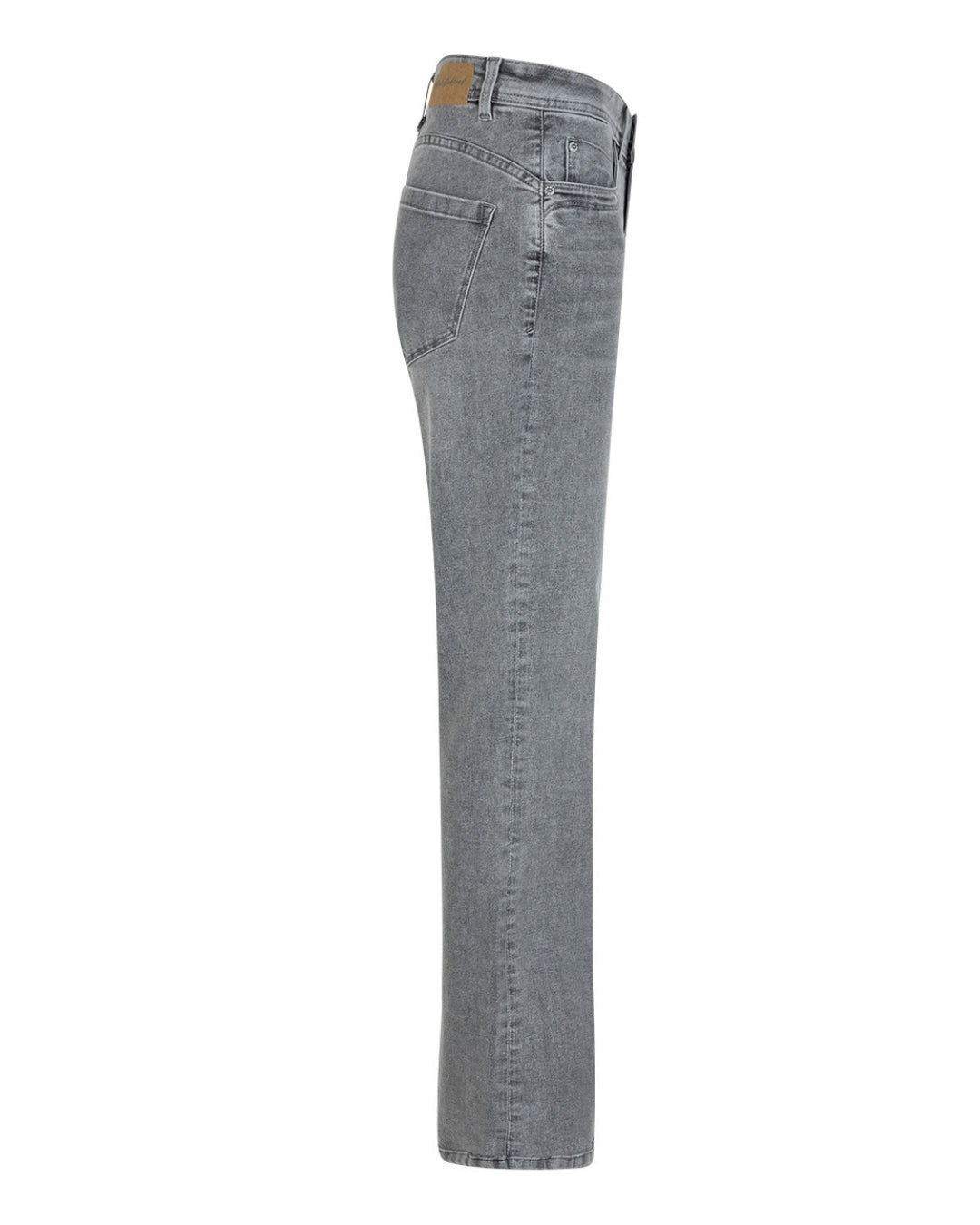 Red Button Flared Jeans Babette Mid Grey L33