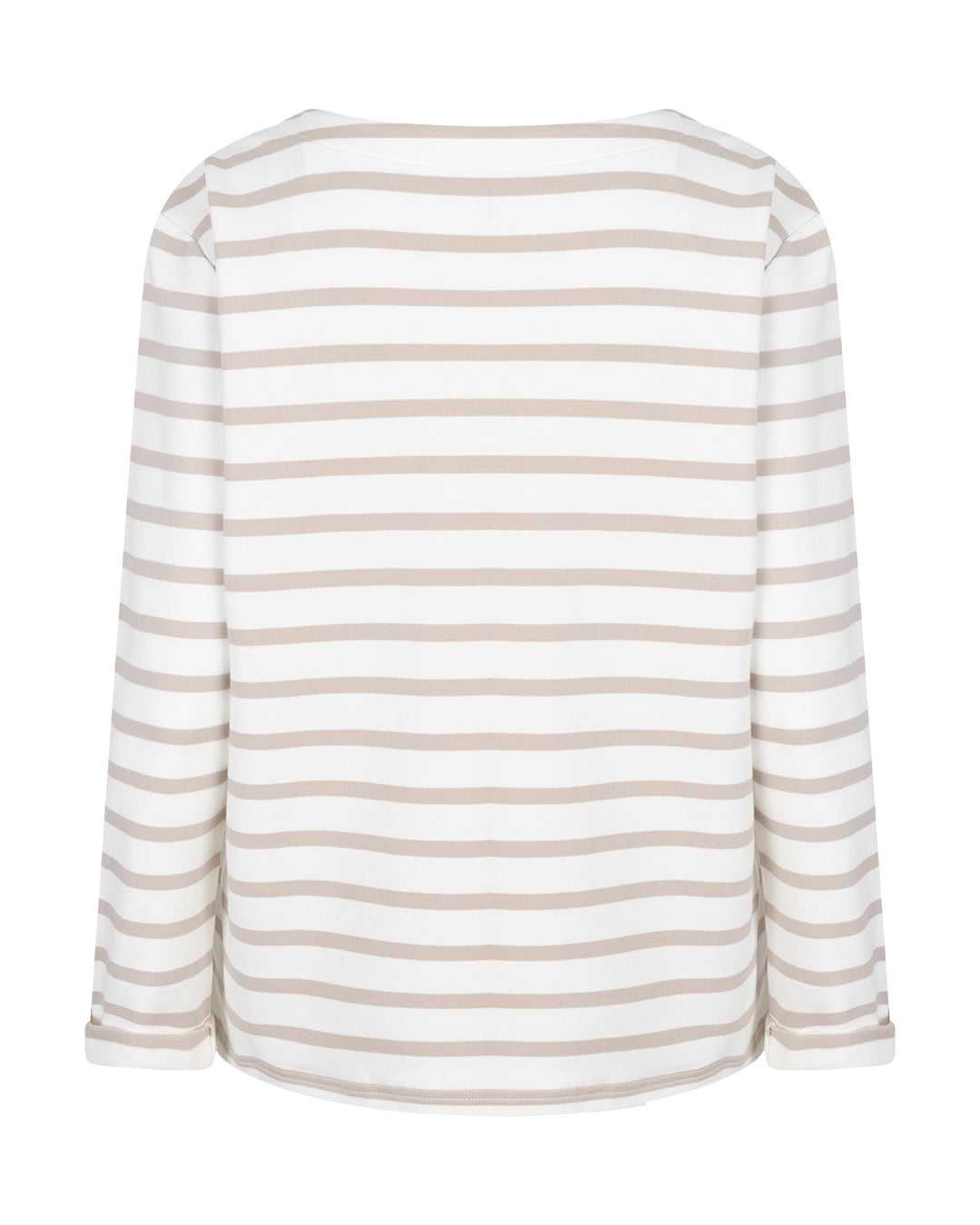 Red Button Shirt Terry Stripe Without Logo pebble