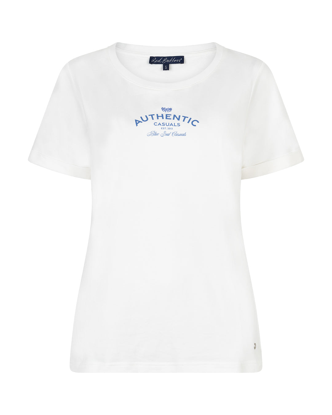 Red Button Tee Temmy Jeansblue