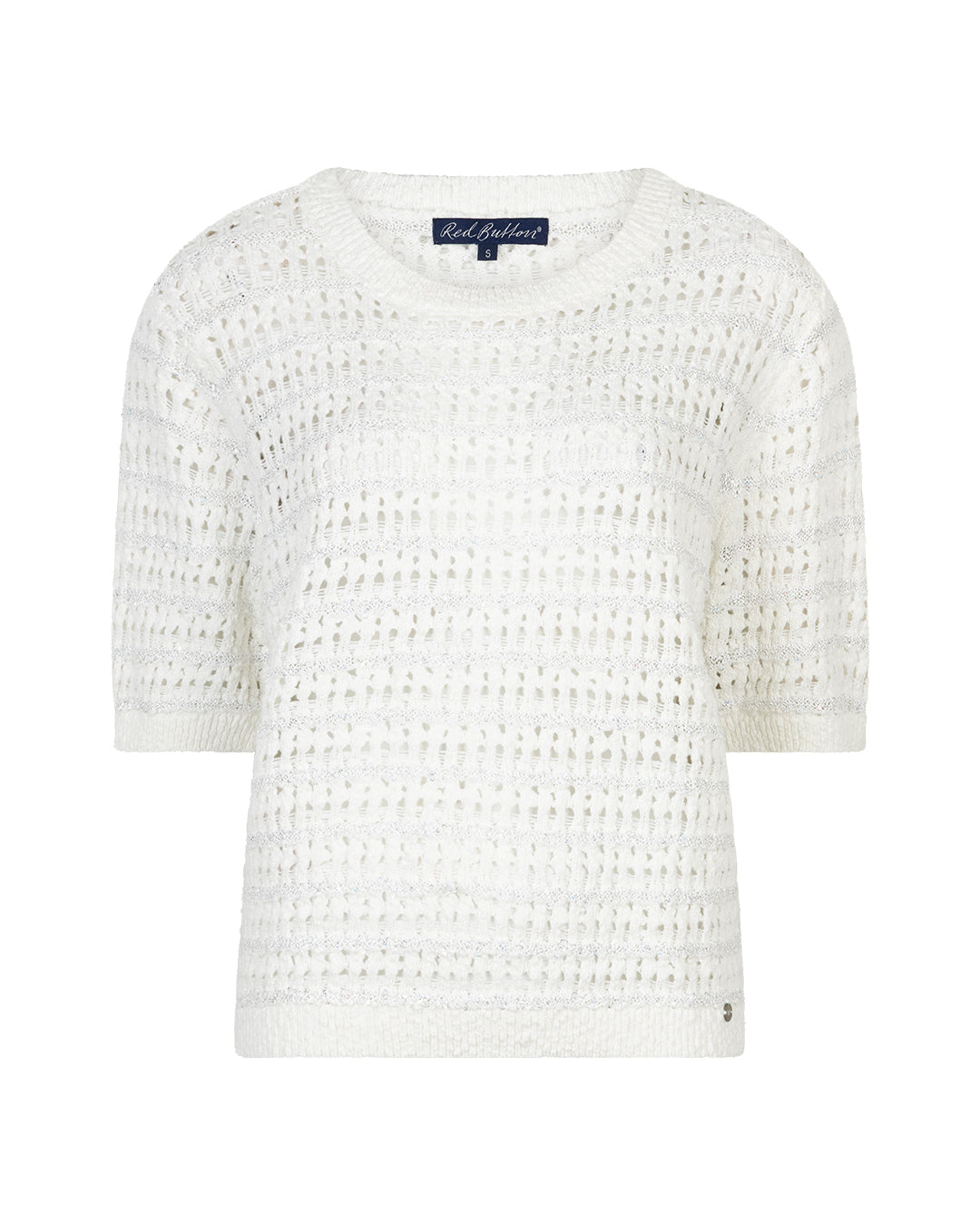 Red Button Top Jolene Off White