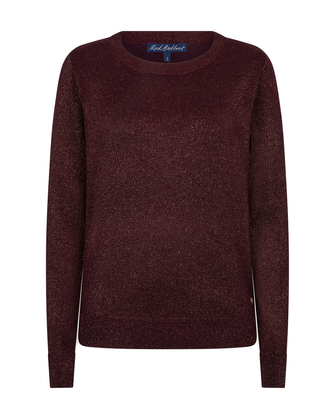 Red Button Sweet Sparkle Burgundy