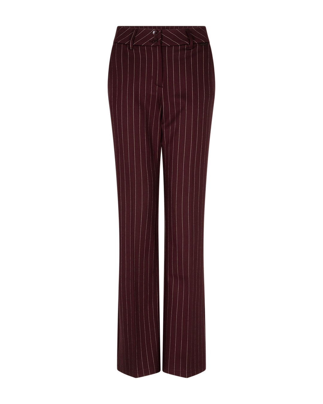 Red Button Bibette Punta Pinstripe Burgundy