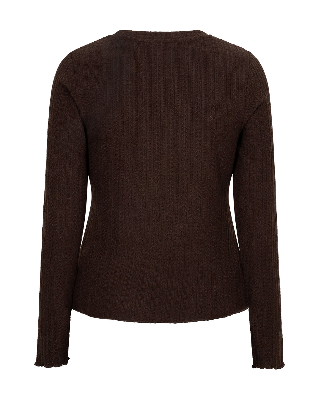 Red Button Fine Knit Espresso