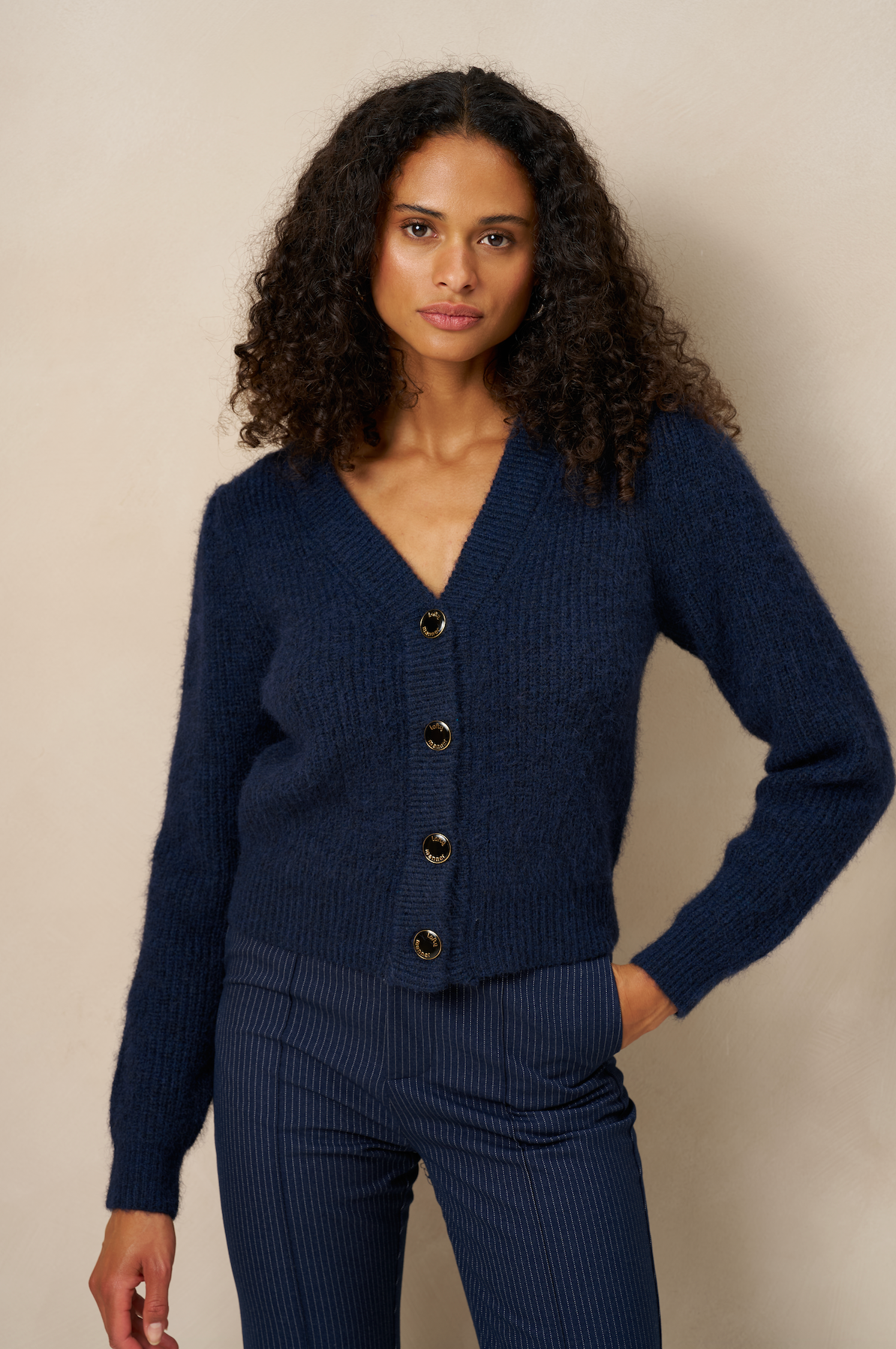 Lofty Manner Cardigan Lily Dark Blue