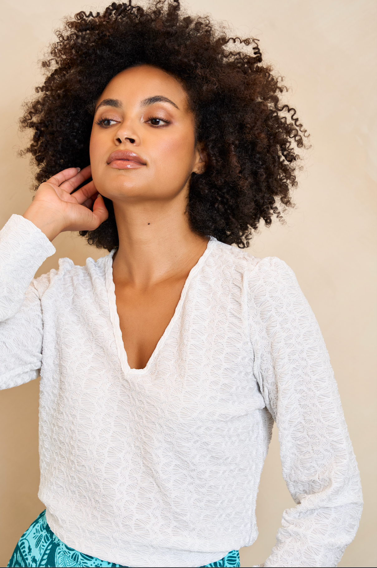 Lofty Manner Blouse Harlow White