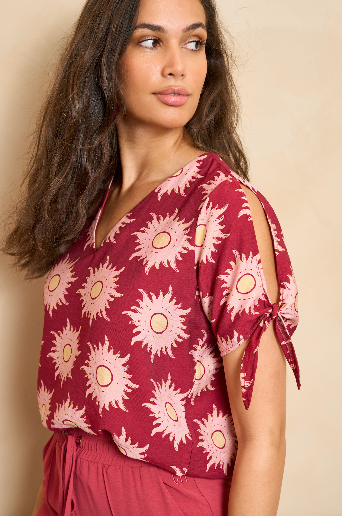 Lofty Manner Blouse Elowen Multi Brique