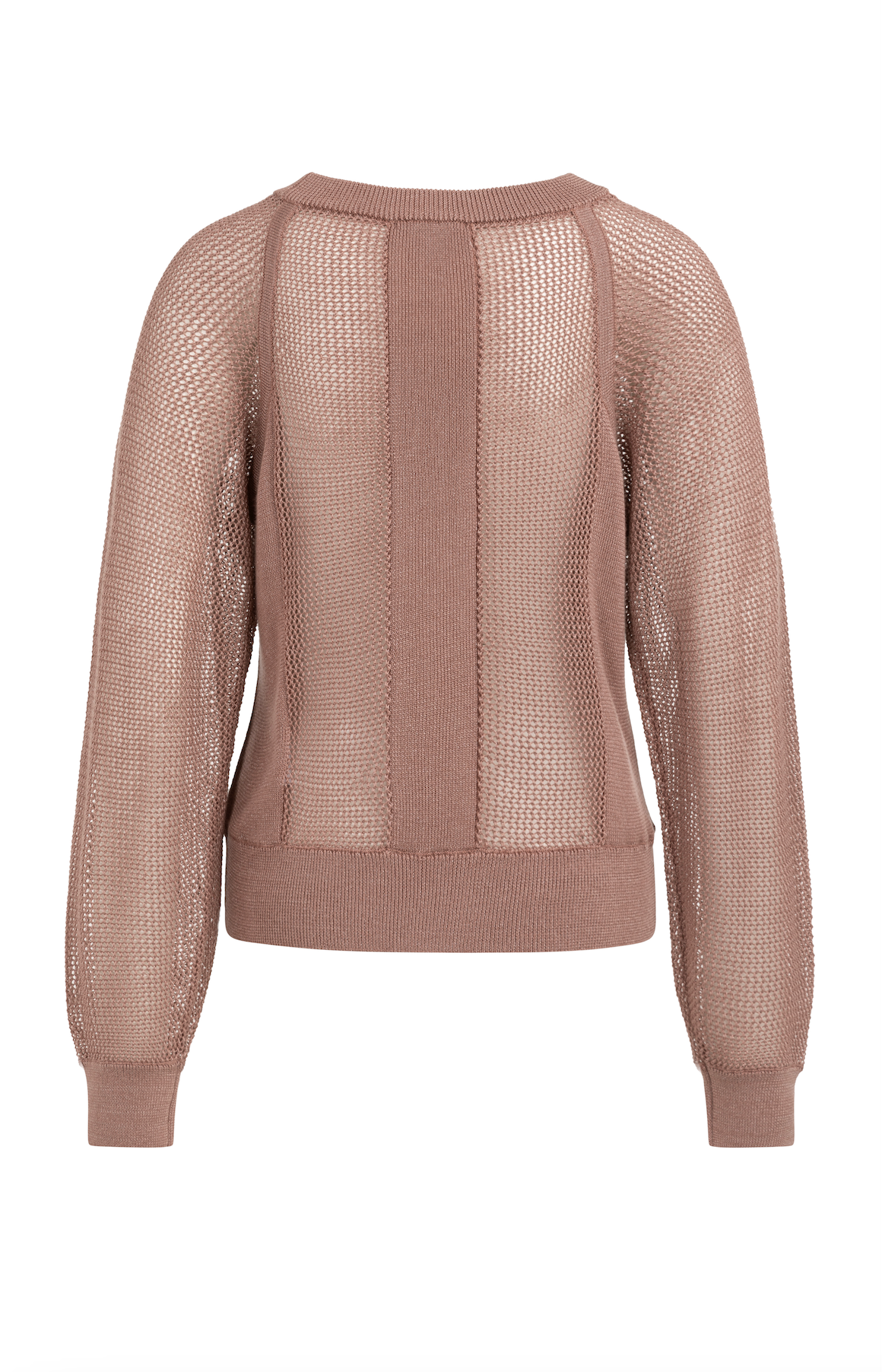 Yaya Mesh Stitch Raglan Brown