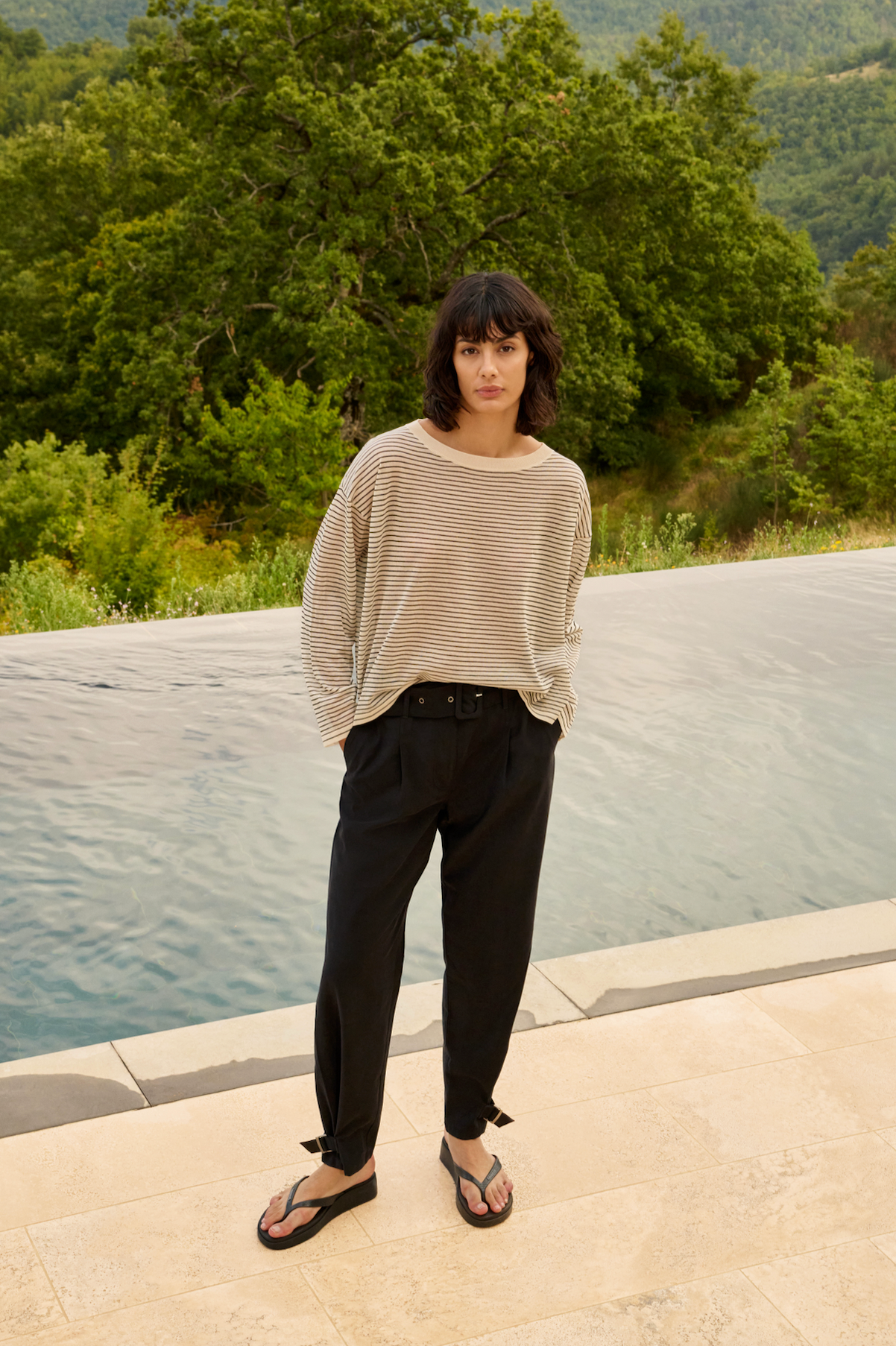 Yaya Fine Knitted Stripe
