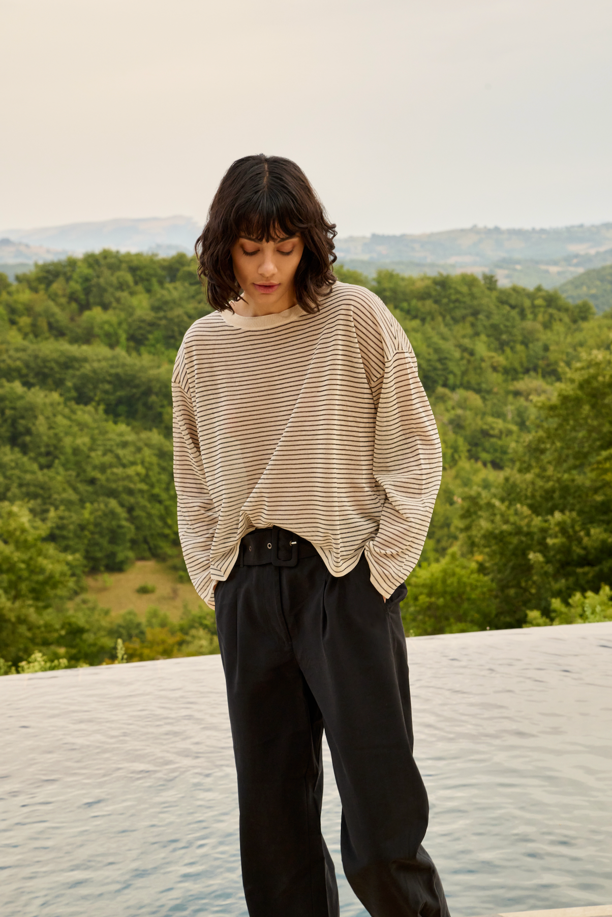 Yaya Fine Knitted Stripe