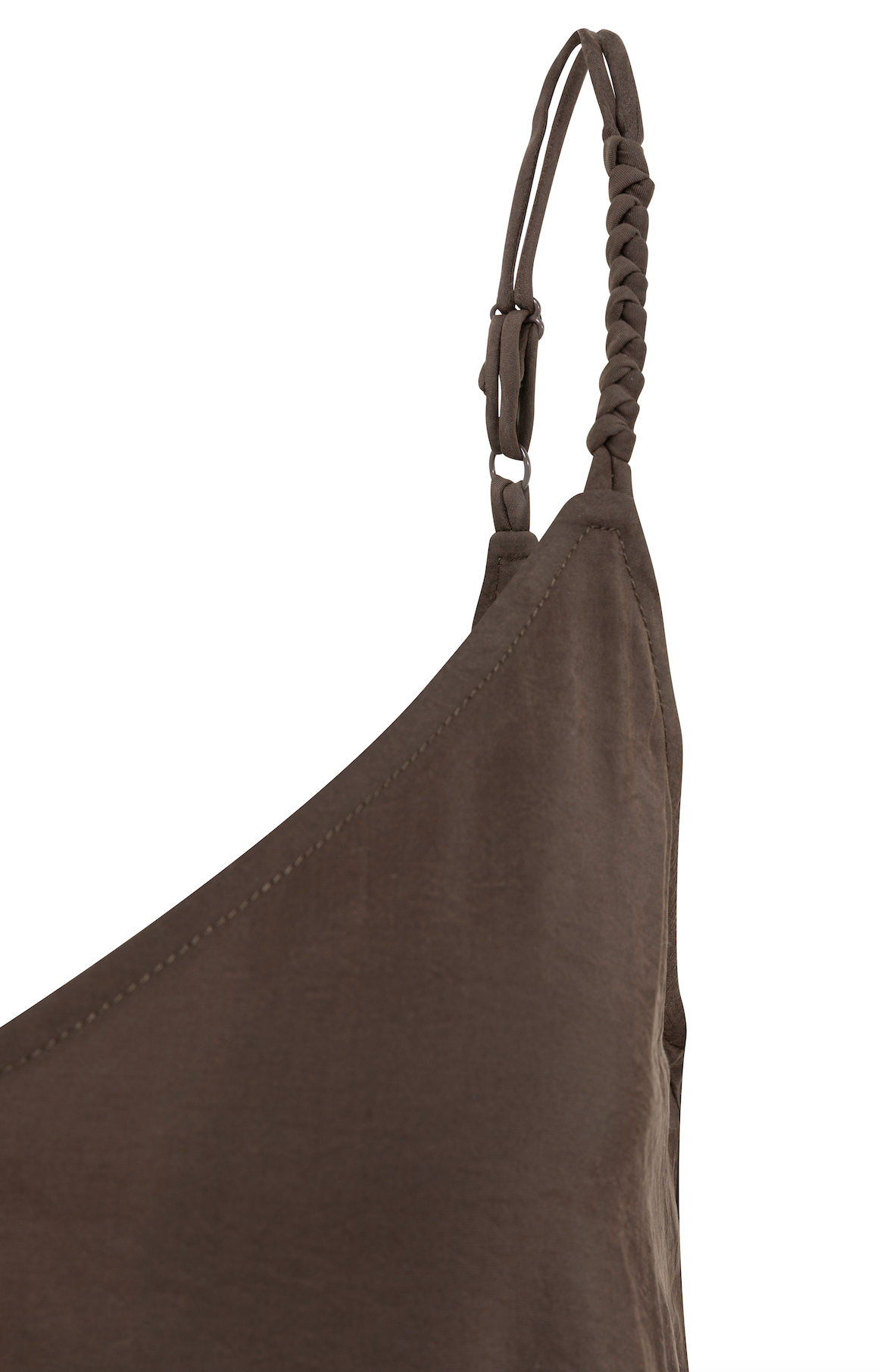 YAYA Lange Jurk Met Bandjes Aubergine Purple
