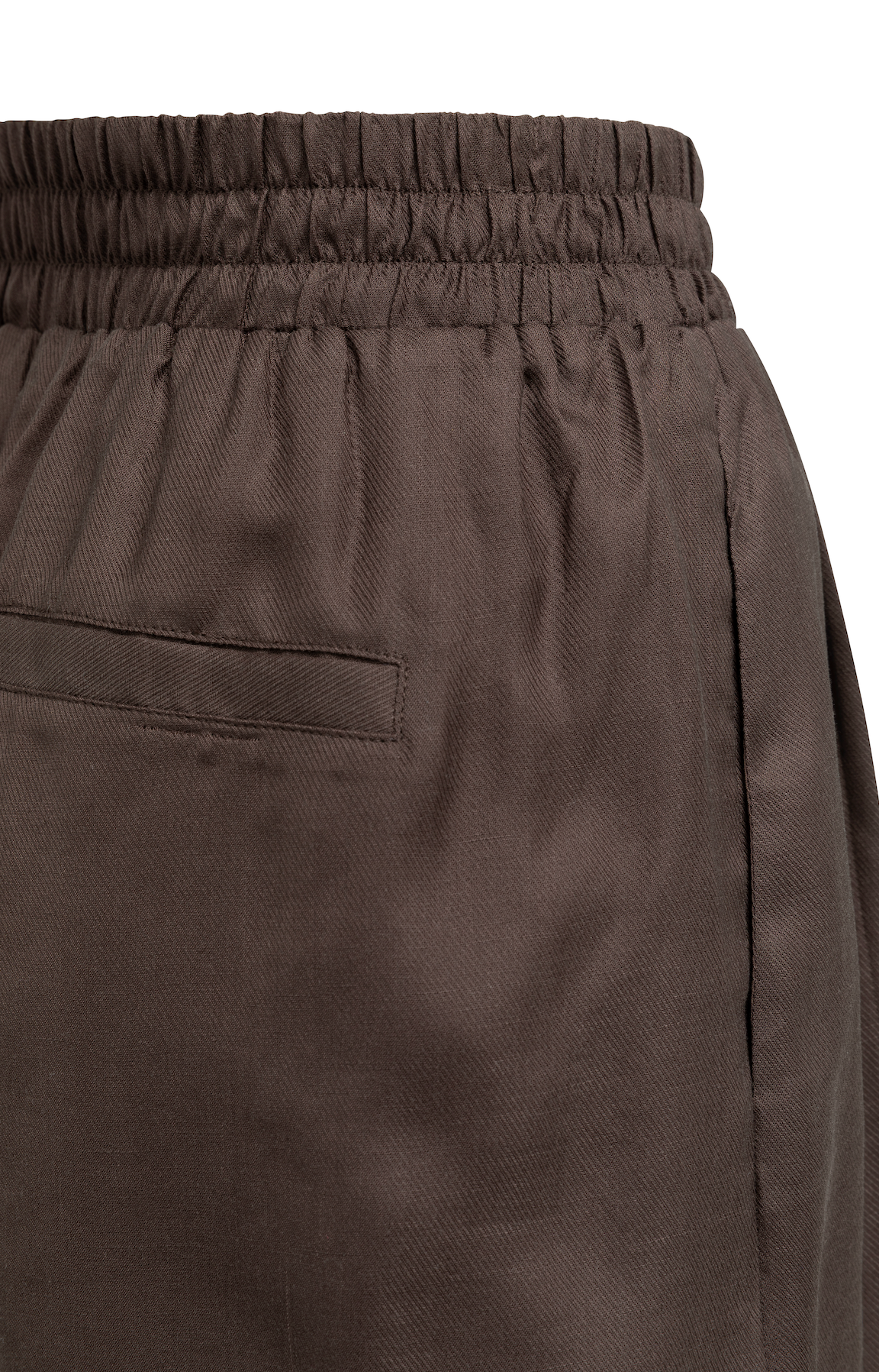 YAYA Geweven Short Met Zoomdetail Aubergine Purple