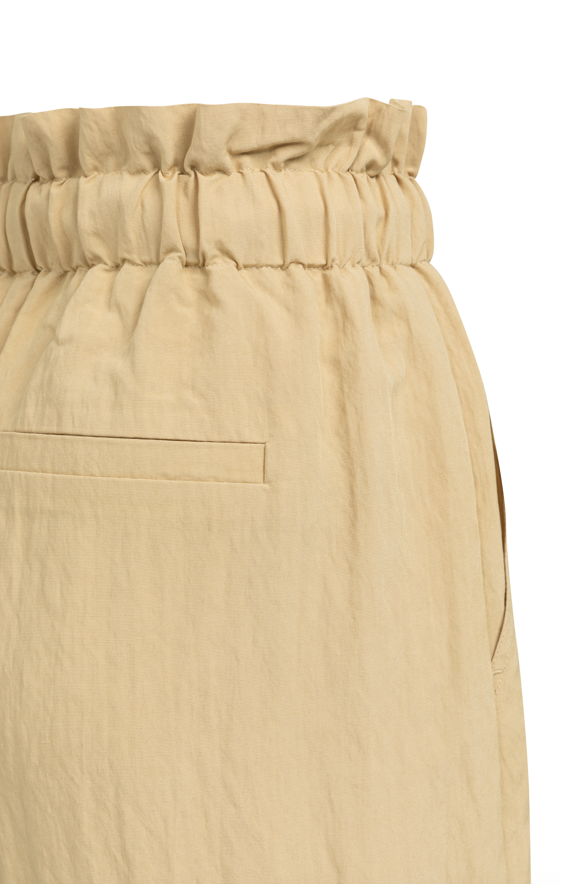 YAYA Bermuda Met Paperbag Taille En Cargozakken Safari Brown