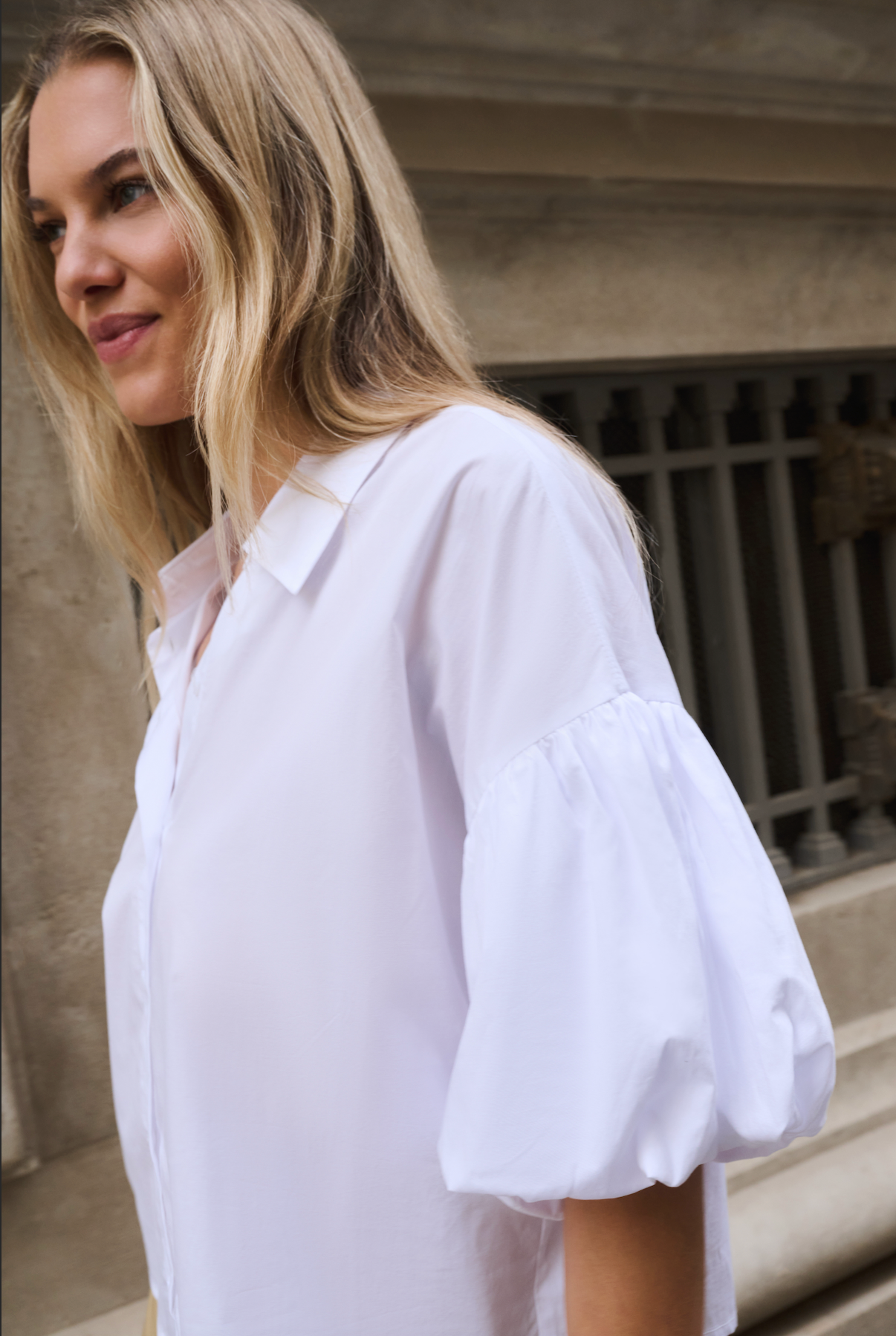 YAYA Blouse Met Ballonmouwen Pure White