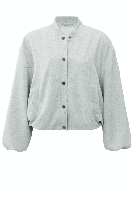 Jasje Met Ballonvorm En Drukknopen YAYA Light Grey Melange