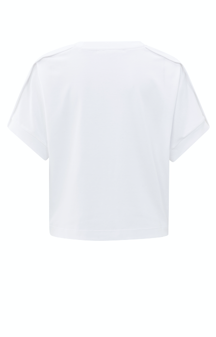 Top Jersey Vouwdetails YAYA Pure White