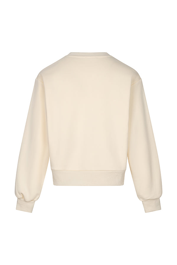 Lofty manner Sweater Imina Basic Relaxed Cream