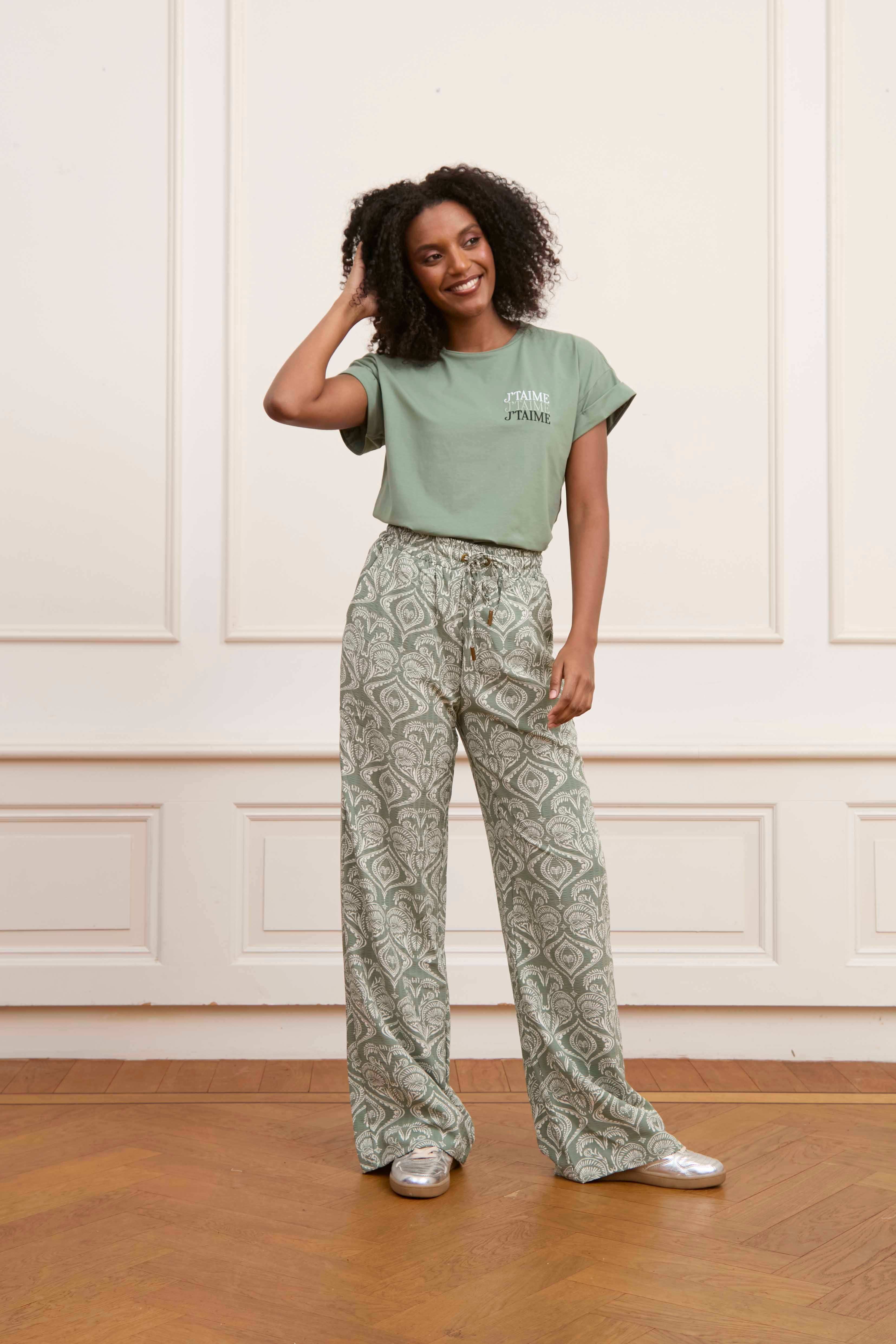 T-SHIRT LILOU LOFTY MANNER DARK GREEN