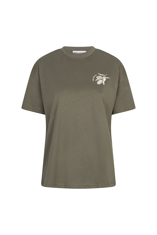 Lofty Manner T-shirt Imma Regular Boxy Green