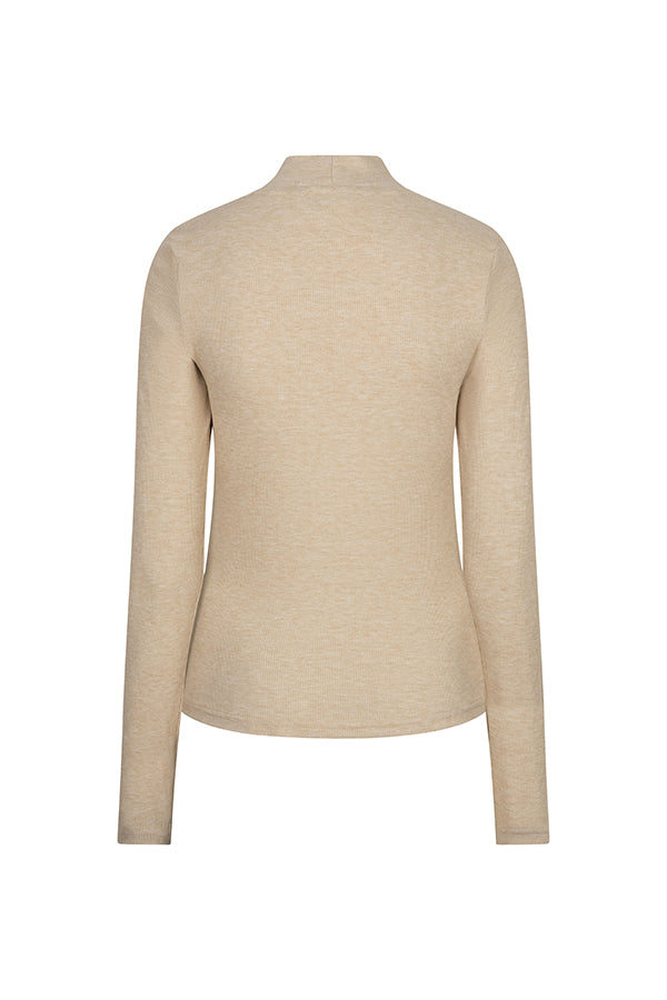 Lofty Manner Top Havina Knotted Collar Sand