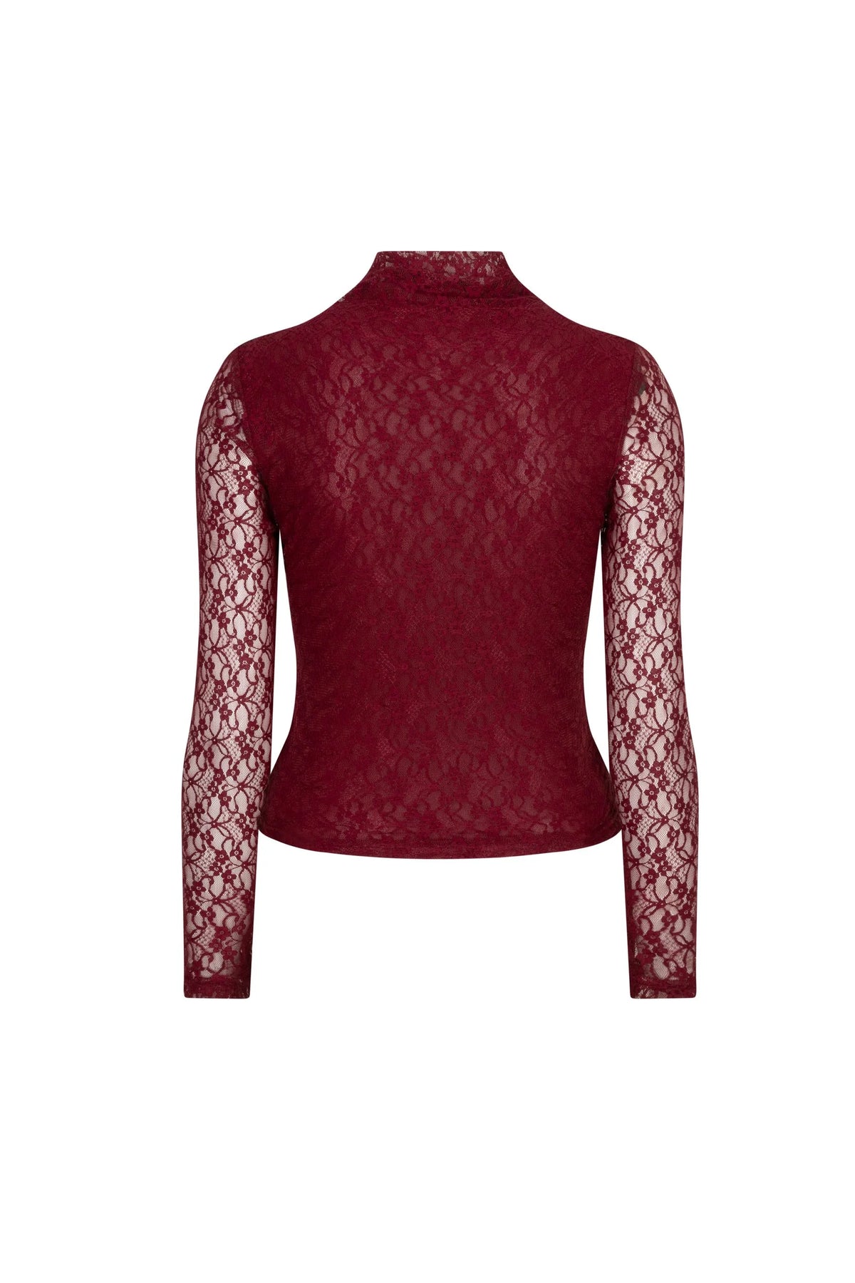 Lofty Manner Kaye Lace Top Bordeaux
