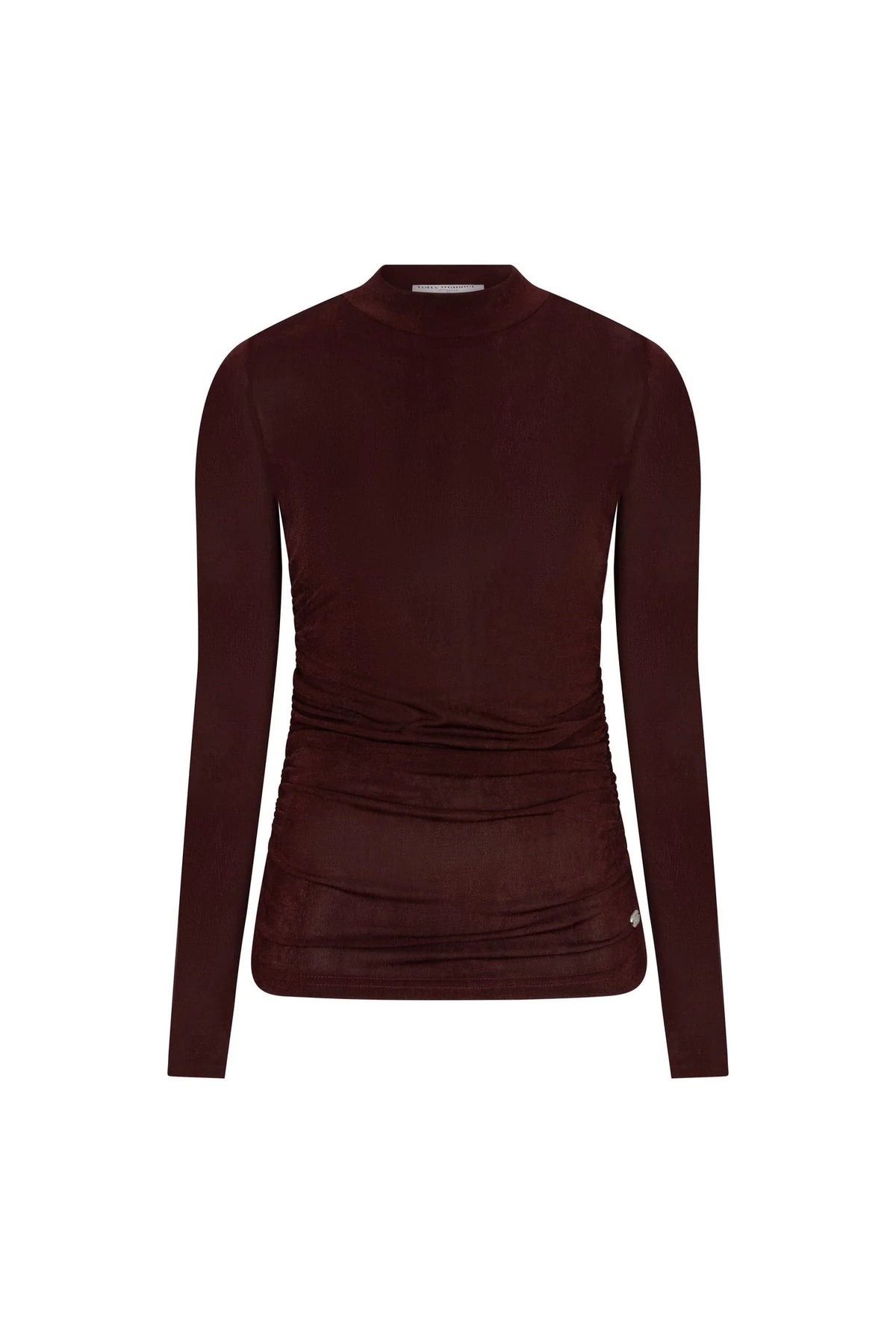 Lofty Manner Top Kelly Gathered Bordeaux