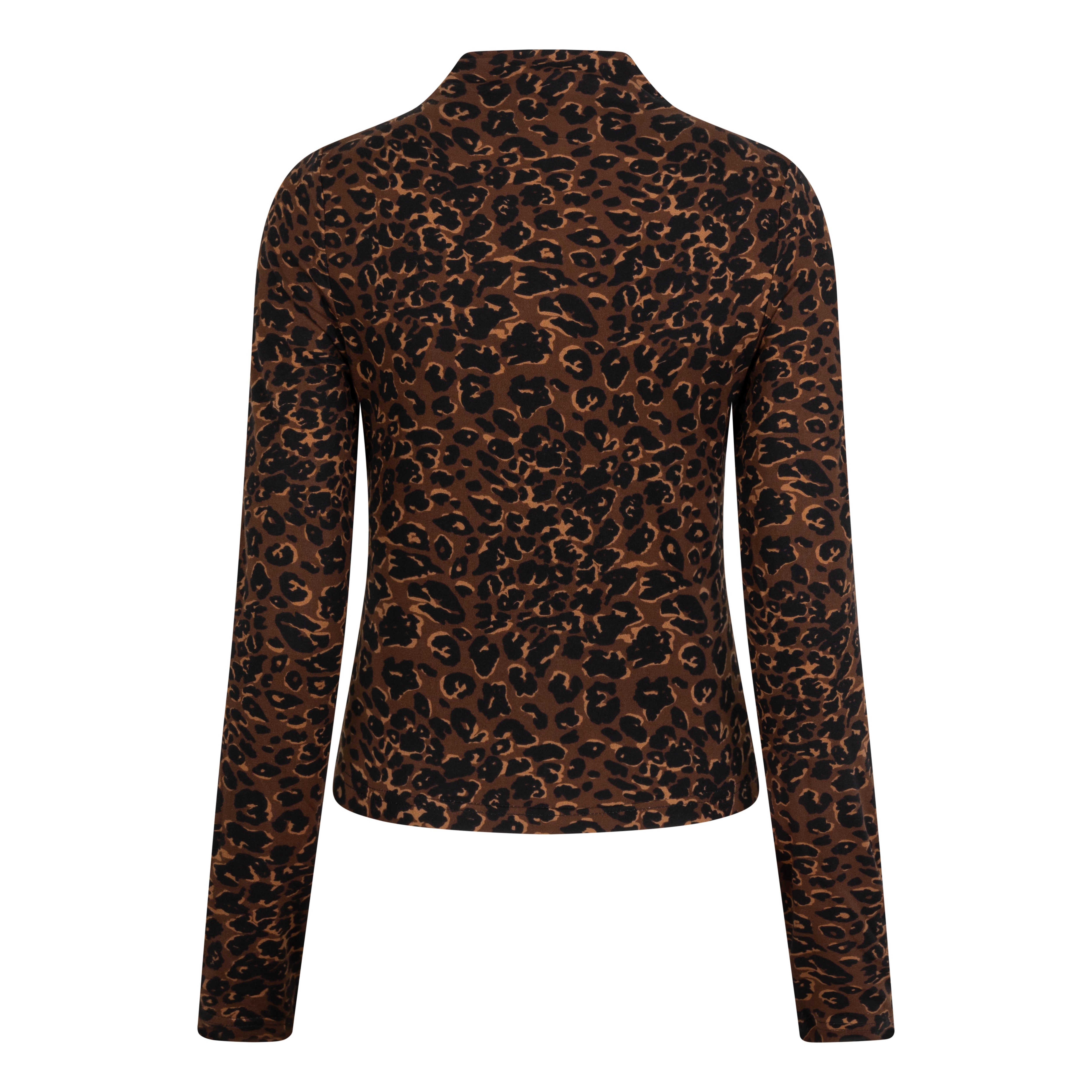 Lofty Manner Top Margaret Met Opstaande Kraag Panterprint