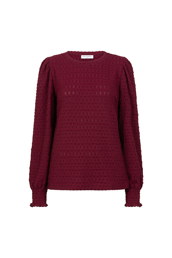 Lofty Manner Top Thyra Burgundy Rood