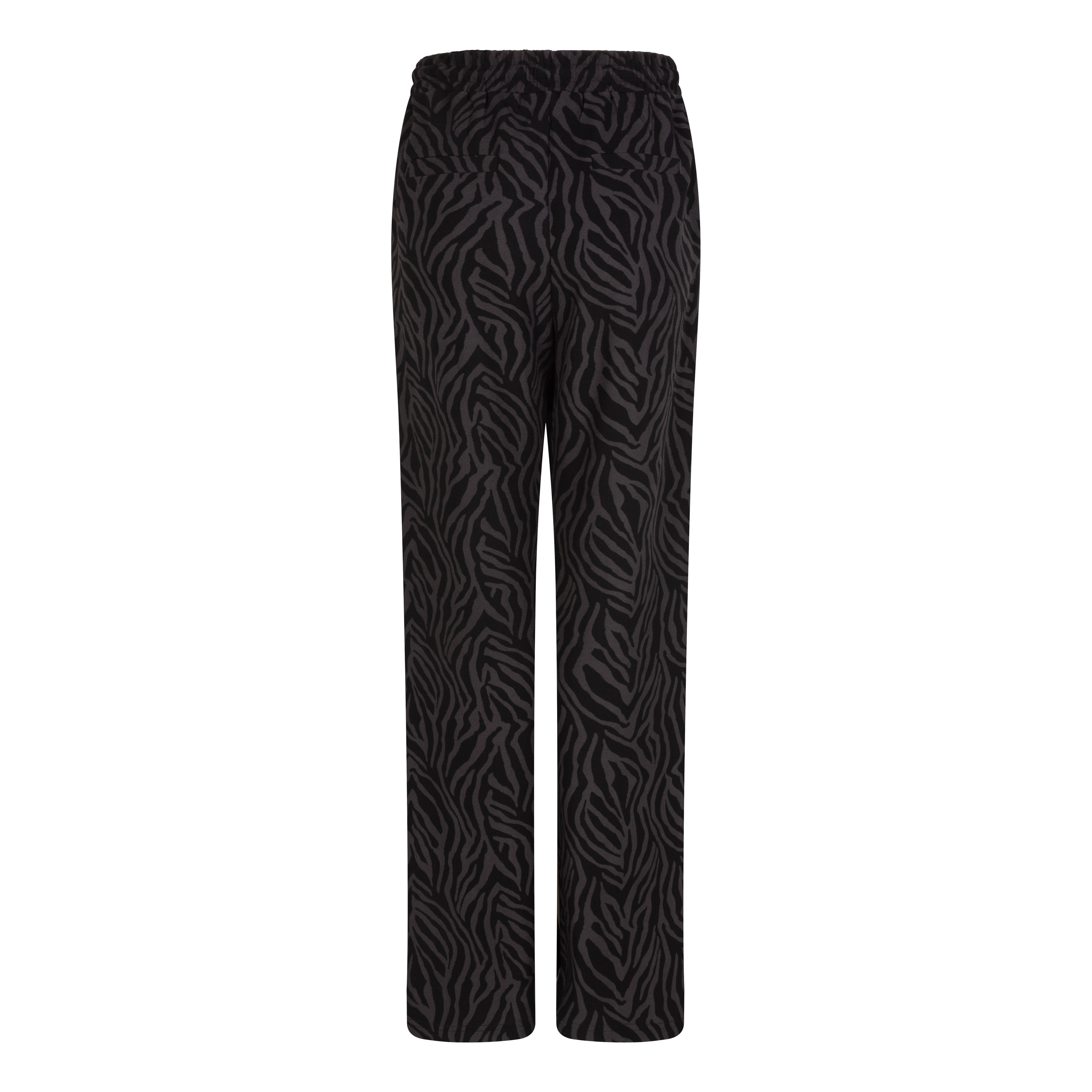 Lofty Manner Broek Ida Zebra Print Grijs